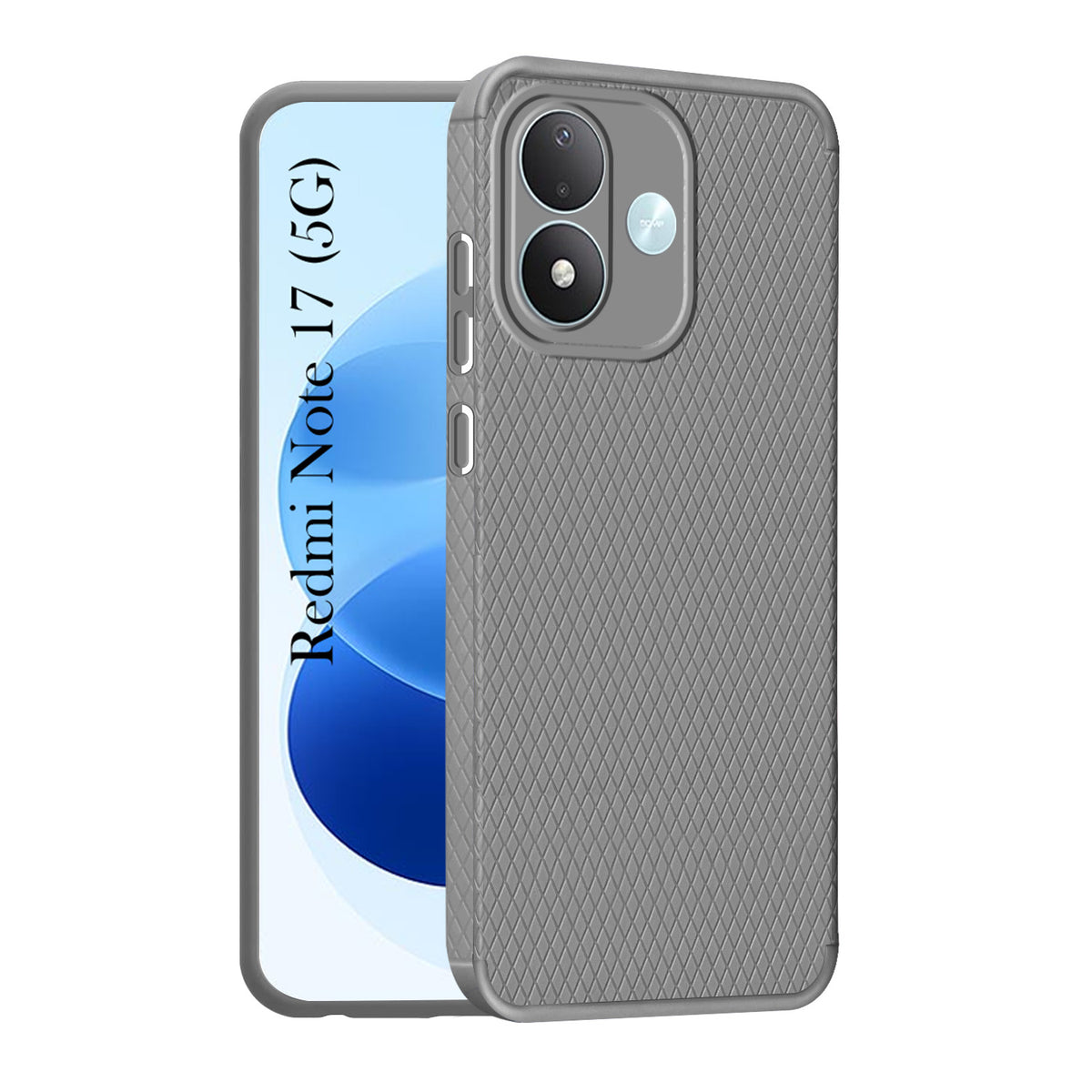For Redmi Note 17 5G Back Cover Case Liquid Silicone (Camera Protection | Side Grip Texture | Soft and Flexible)