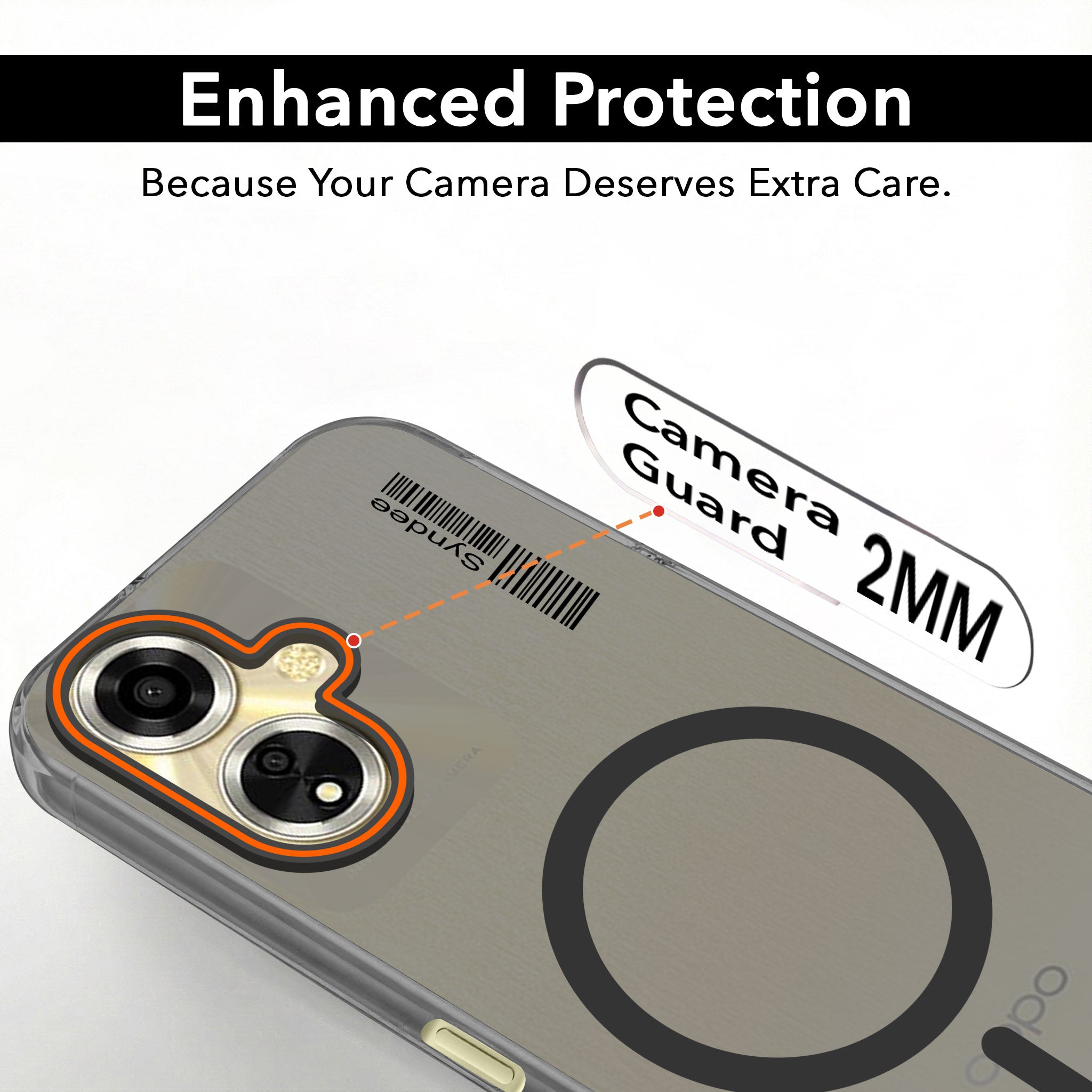 For Oppo A59 5G Back Cover Case (Soft Touch | Camera Bump Protection | MagSafe Compatible | Matte Finish)