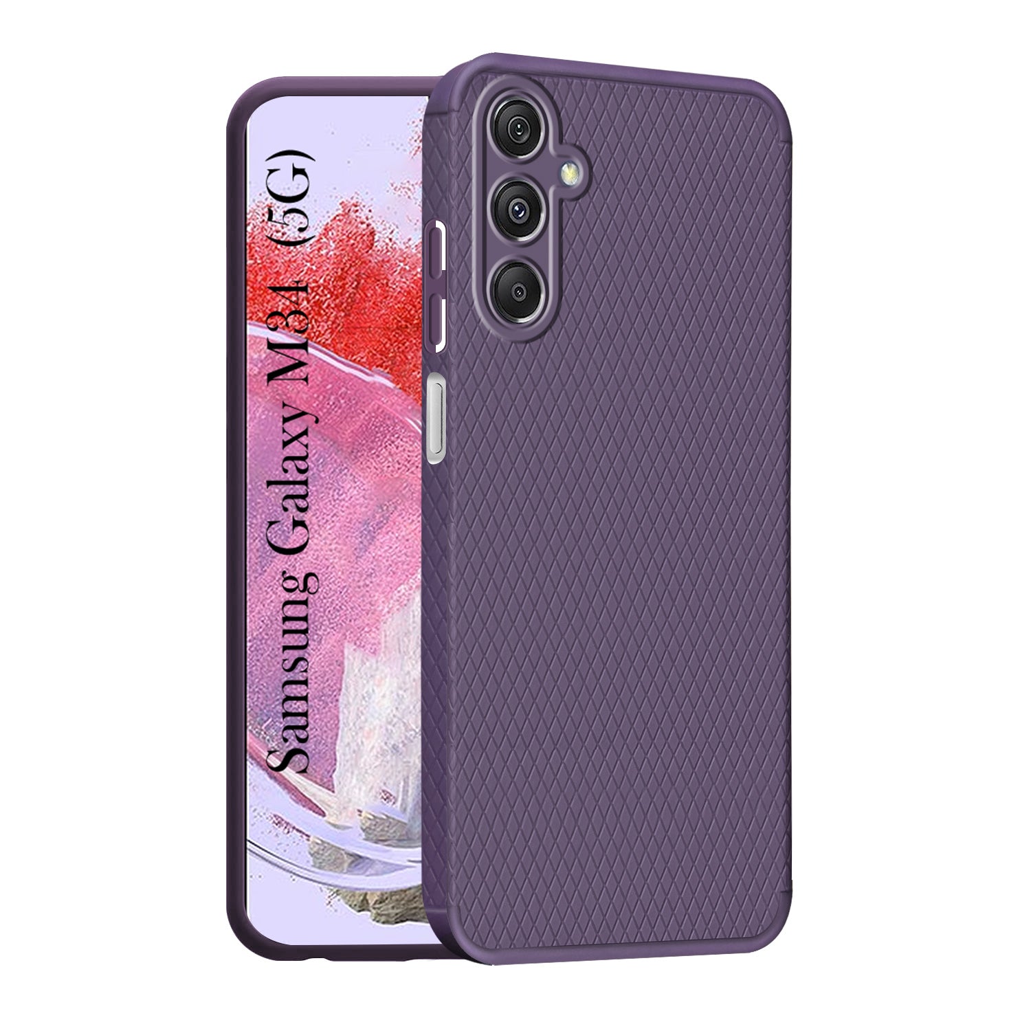 For Samsung Galaxy M34 5G Back Cover Case (Liquid Silicone | Side Grip | Camera Protection)