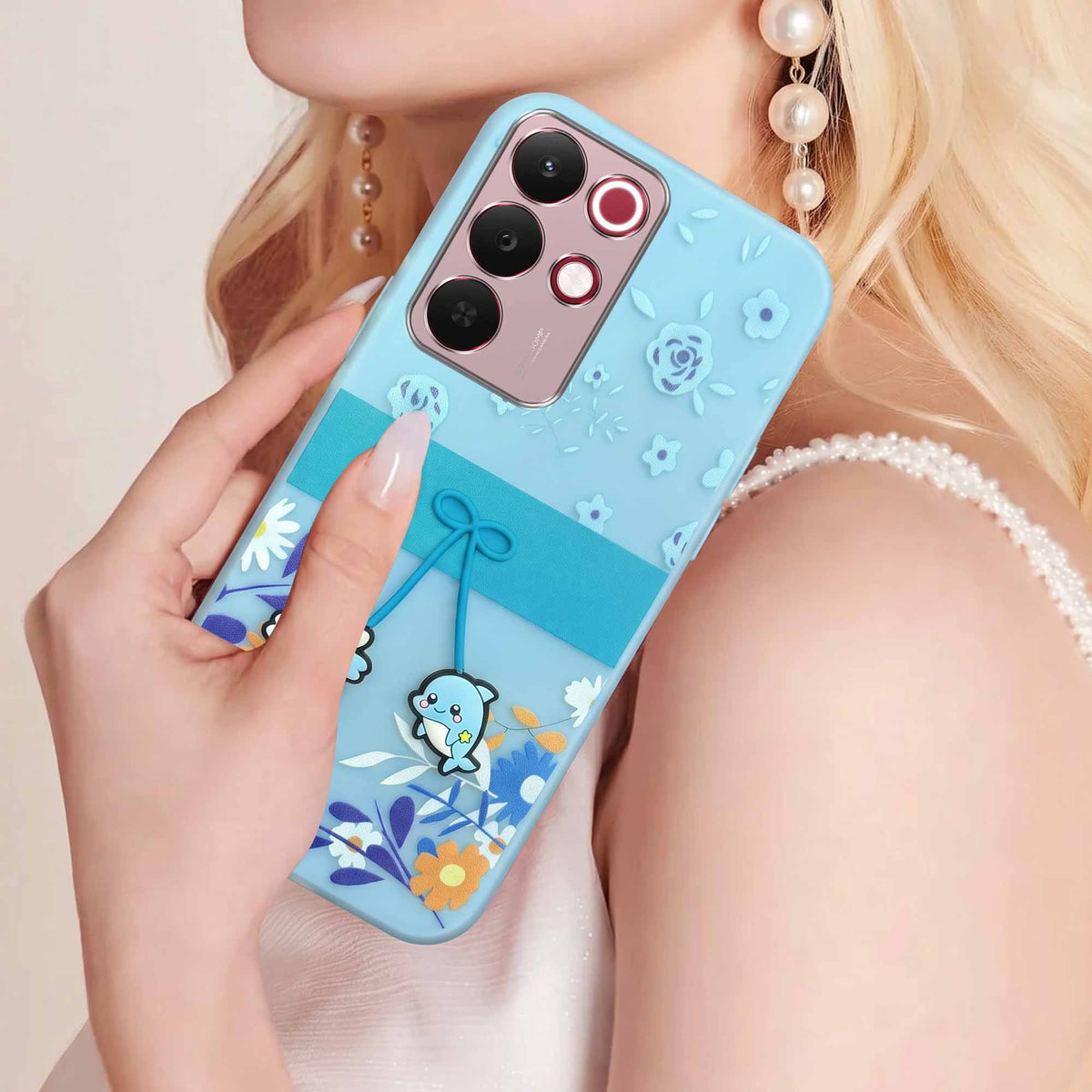 For Realme 15X Back Cover Case (3D Cute Cartoons | Hard Back Side Soft | Matte Premium Finish | HD Printing)