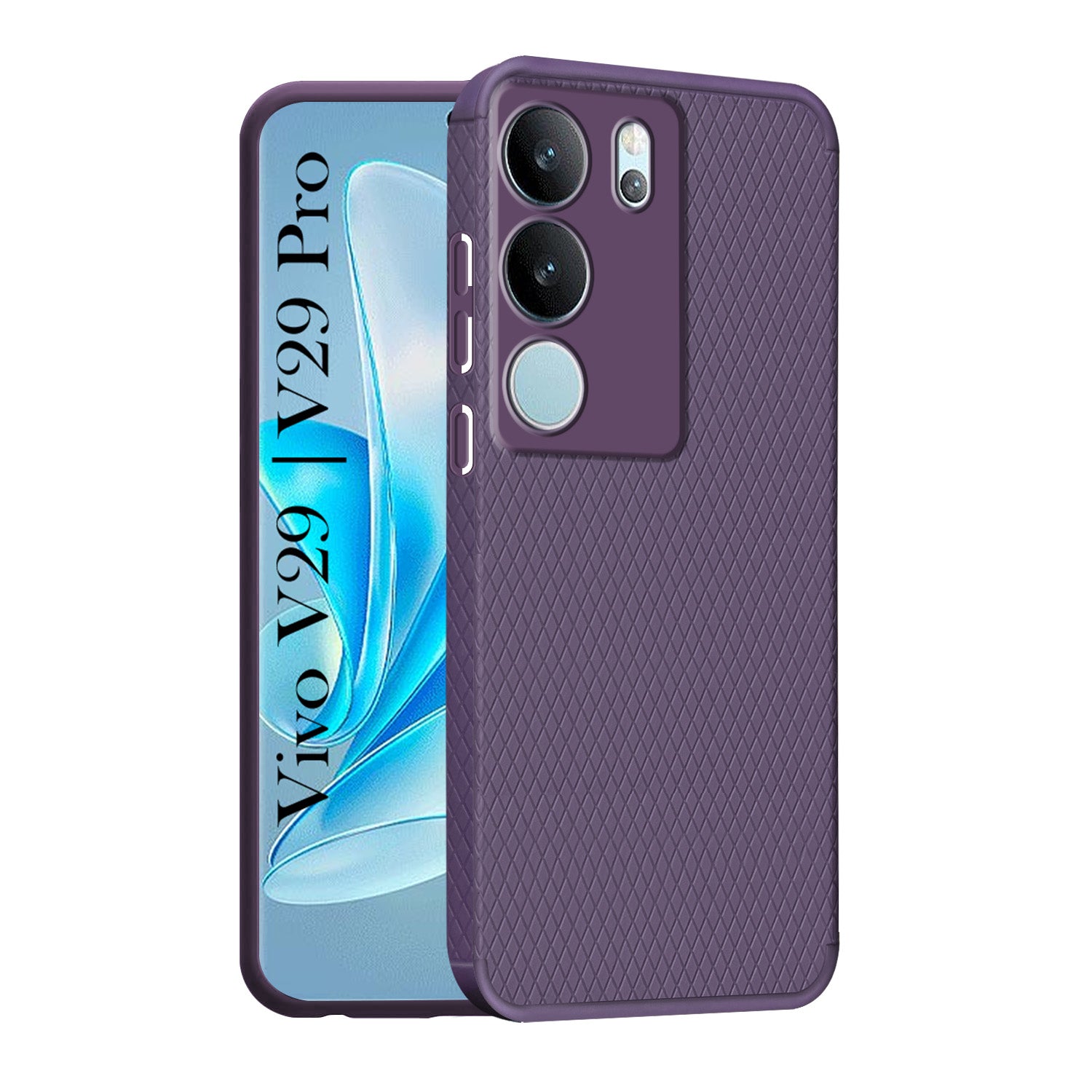For Vivo V29 | Vivo V29 Pro 5G Back Cover Case (Liquid Silicone | Side Grip | Camera Protection)