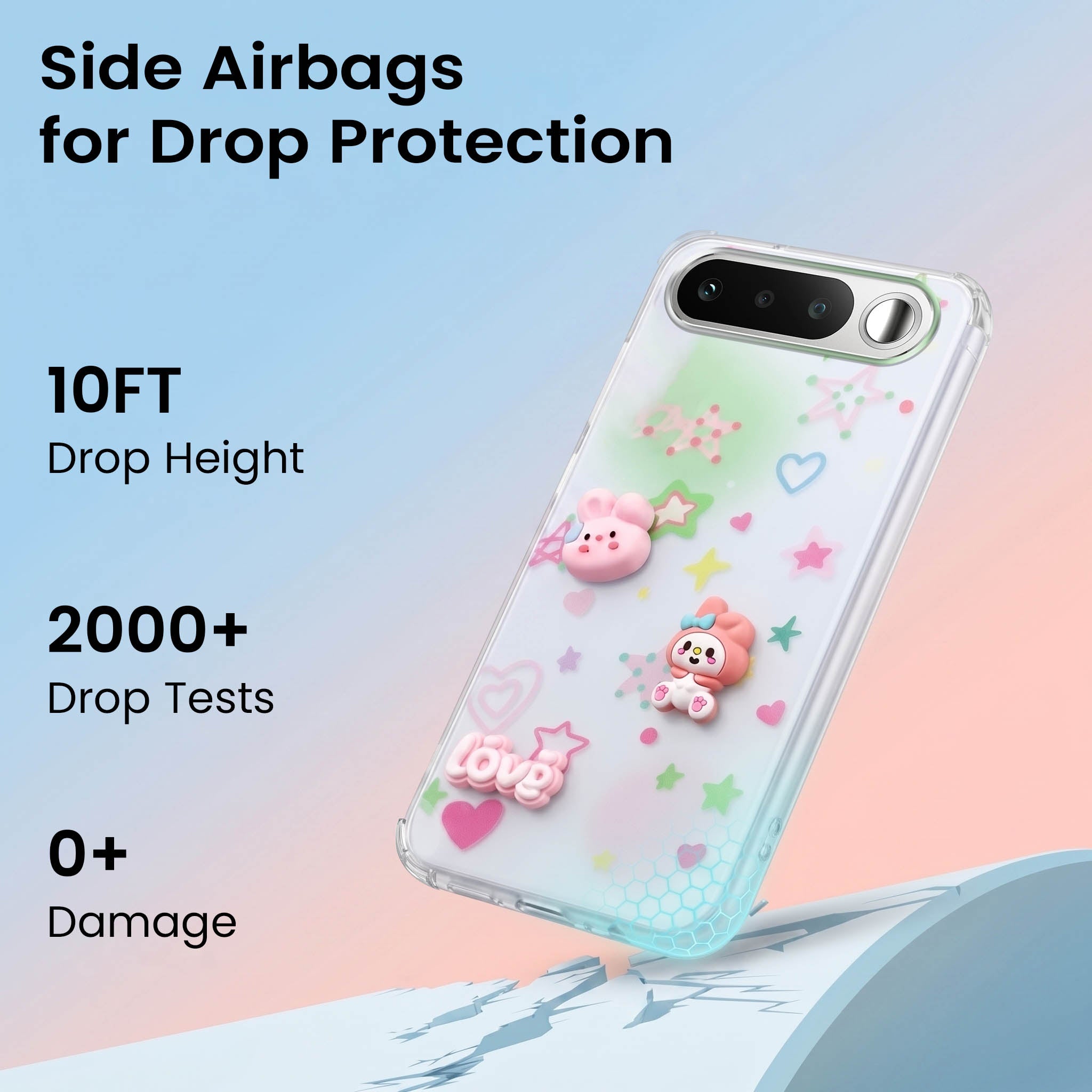 For Realme 16 Back Cover Case (3D Cute Cartoons | Hard Back Side Soft | Matte Premium Finish | HD Printing)
