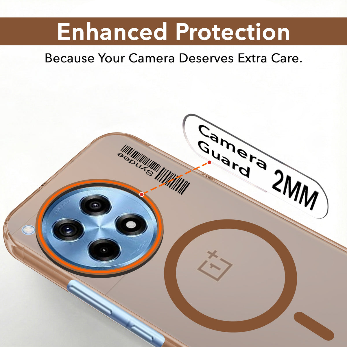 For OnePlus 12R 5G Back Cover Case (Soft Touch | Camera Bump Protection | MagSafe Compatible | Matte Finish)