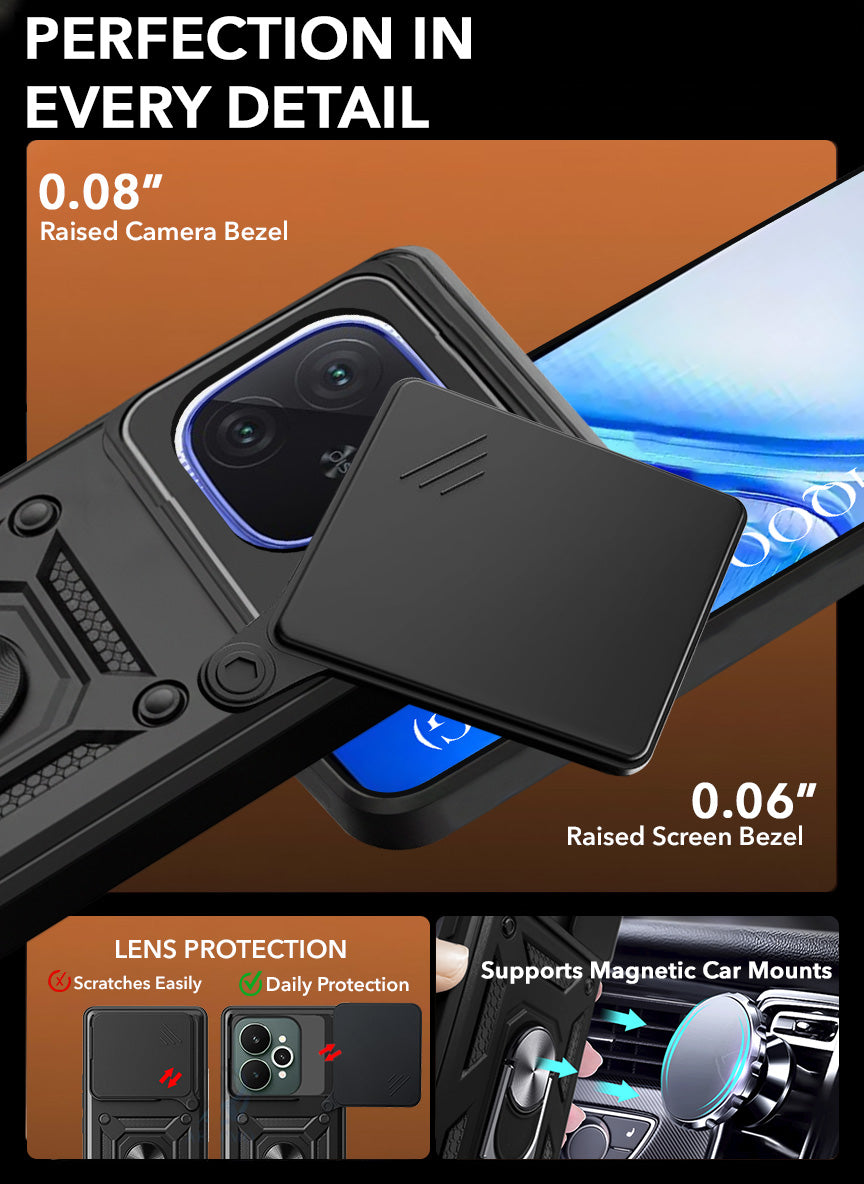 For Vivo iQOO Neo 10R Back Cover Case (Hybrid Dual Armor Polycarbonate)