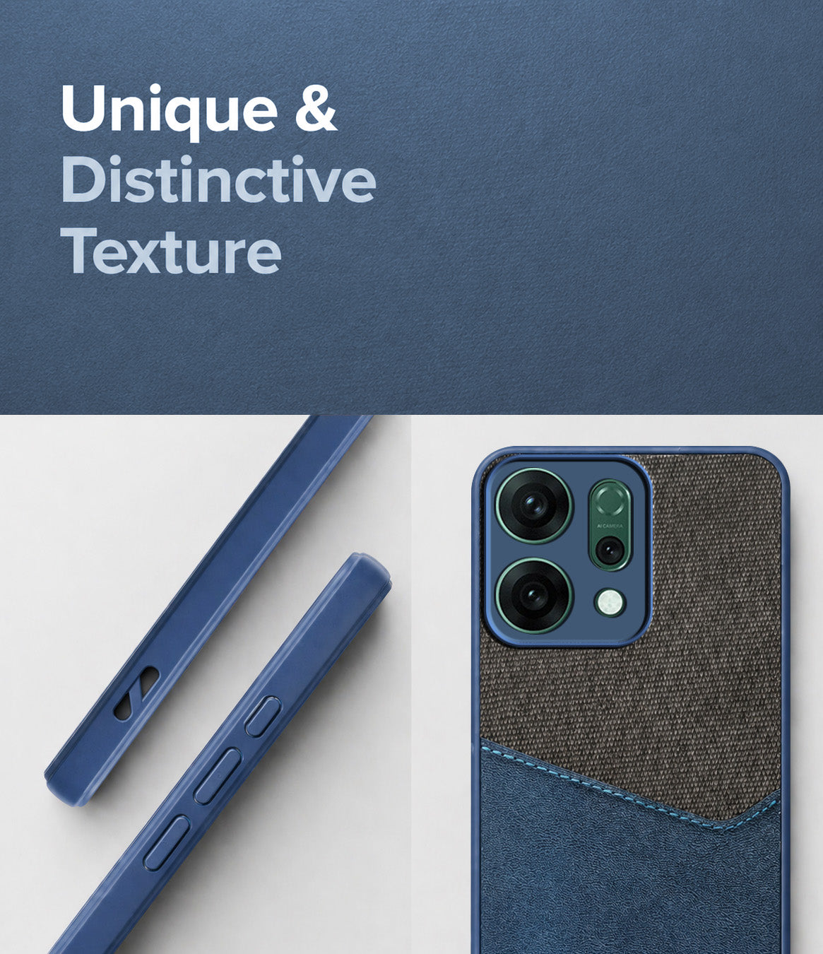 For Oppo Reno14 5G | Oppo Reno 14 5G Back Cover Case (Dual Colour Stitch | Professional Minimalist Feel | Soft and Flexible)