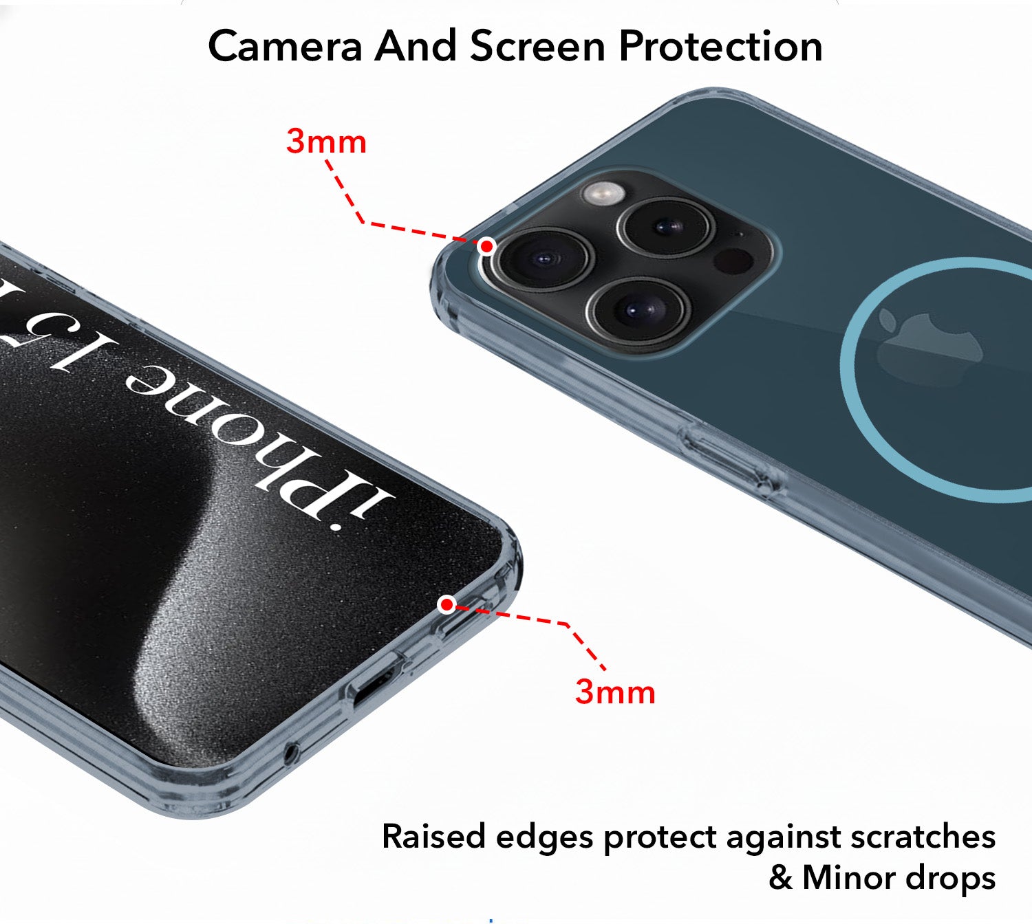 For Apple iPhone 15 Pro Back Cover Case Silicone (Slim Paper Thin | Camera Protection Bump | Minimalist Professional | Soft Flexible)