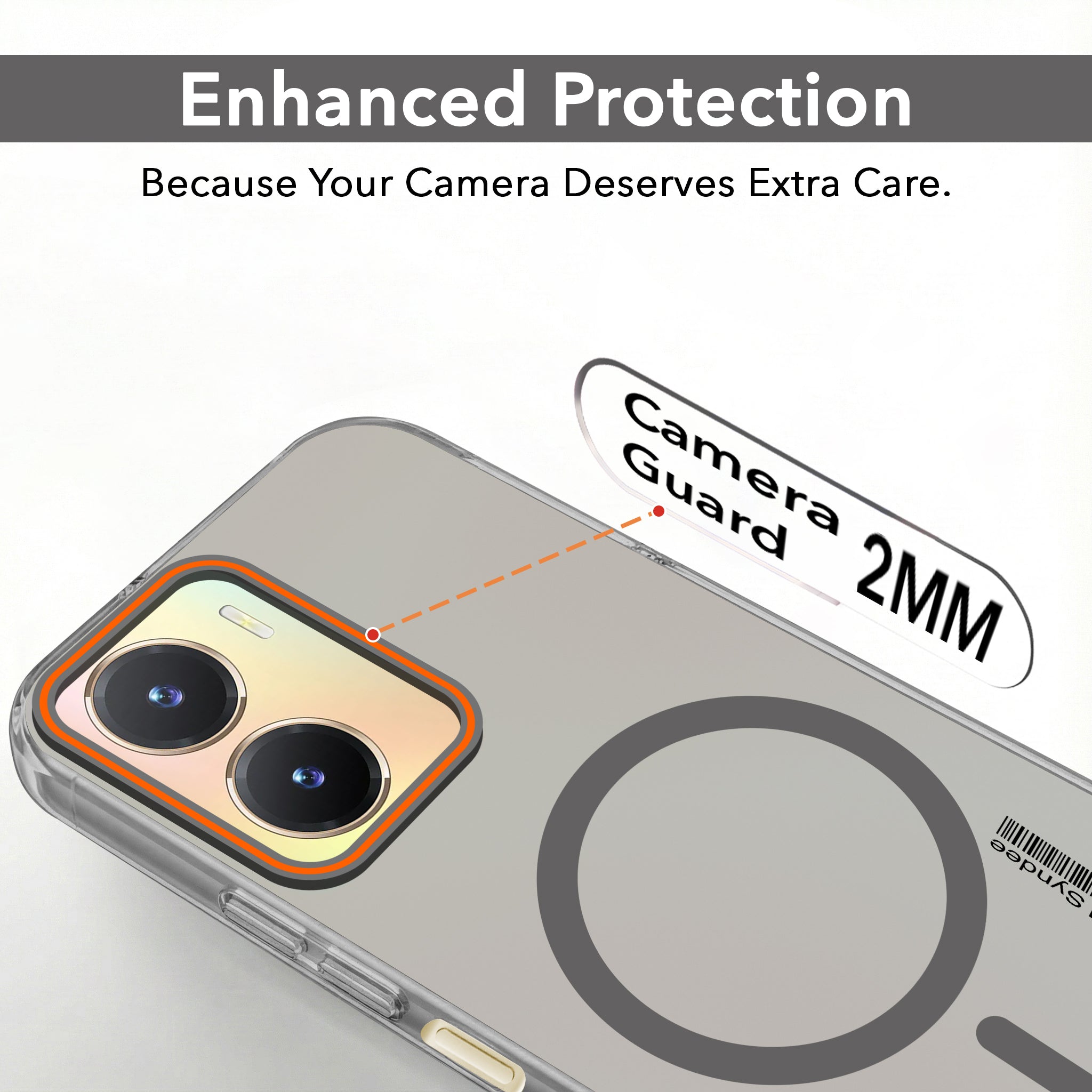 For Vivo T2x Back Cover Case (Soft Touch | Camera Bump Protection | MagSafe Compatible | Matte Finish)