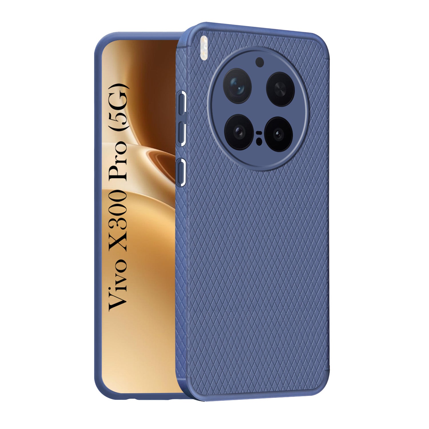 For Vivo X300 Pro Back Cover Case Liquid Silicone (Camera Protection | Side Grip Texture | Soft and Flexible)