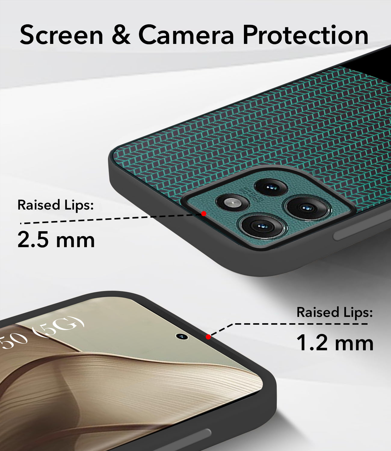 For Motorola Moto Edge 50 5G Silicone Finish Back Cover Case  (Premium Minimalist Professional Feel | Camera Protection Bump)