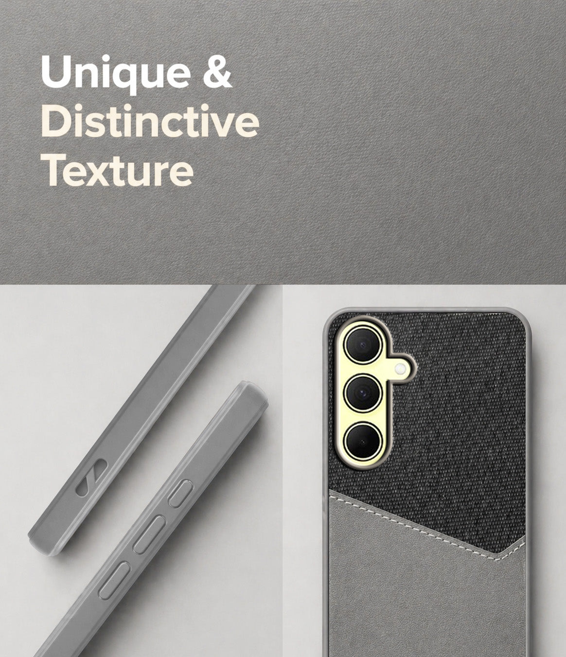 For Samsung Galaxy A35 Back Cover Case (Dual PU Leather Stitch | Professional Minimalist | Soft and Flexible)