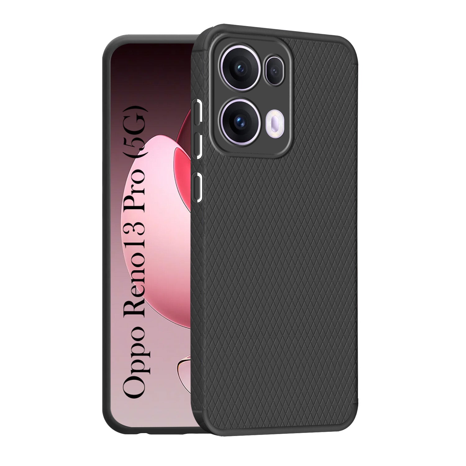 For Oppo Reno13 Pro | Oppo Reno 13 Pro Back Cover Case (Camera Protection | Side Grip Texture | Soft and Flexible)