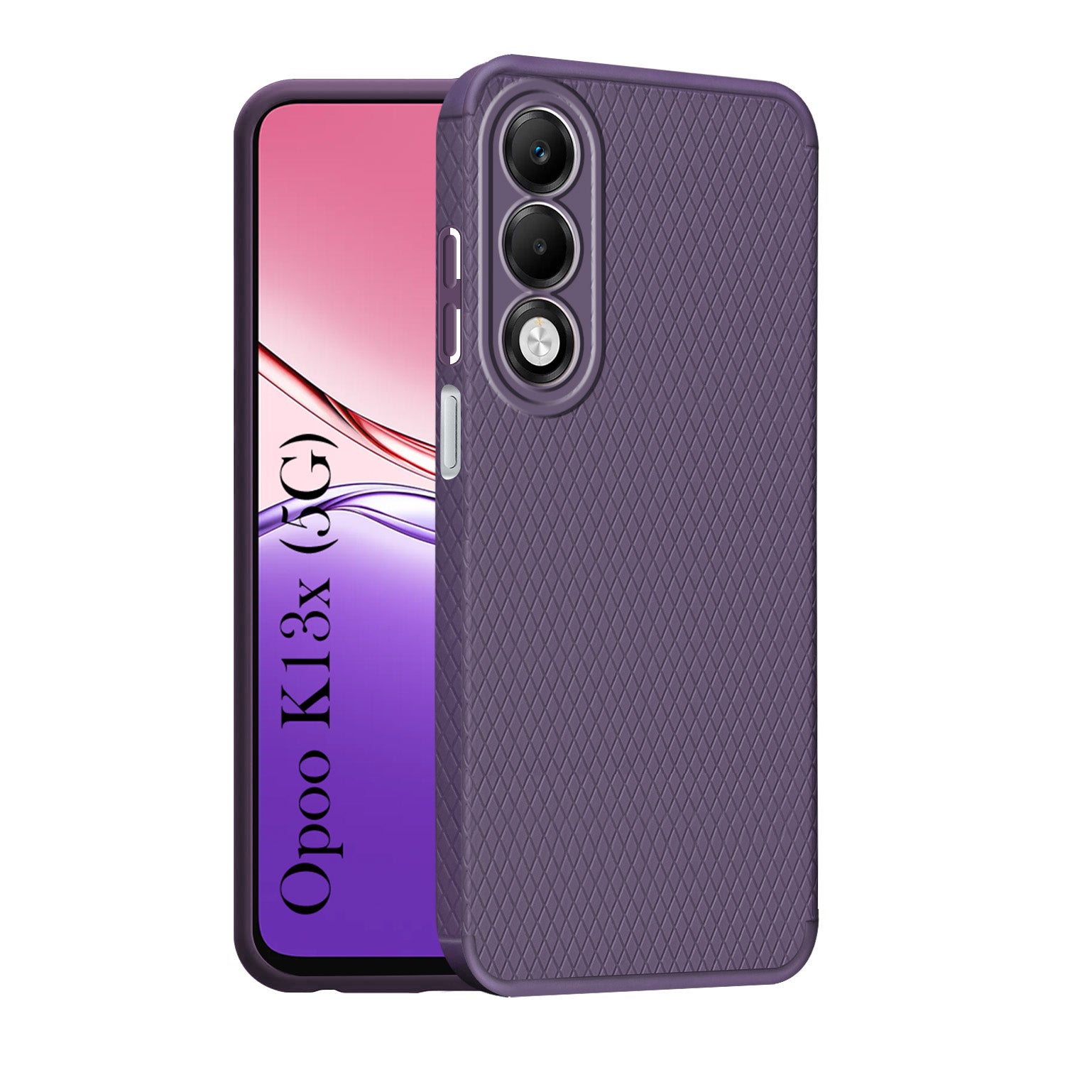 For Oppo K13X Back Cover Case Liquid Silicone (Camera Protection | Side Grip Texture | Soft and Flexible)