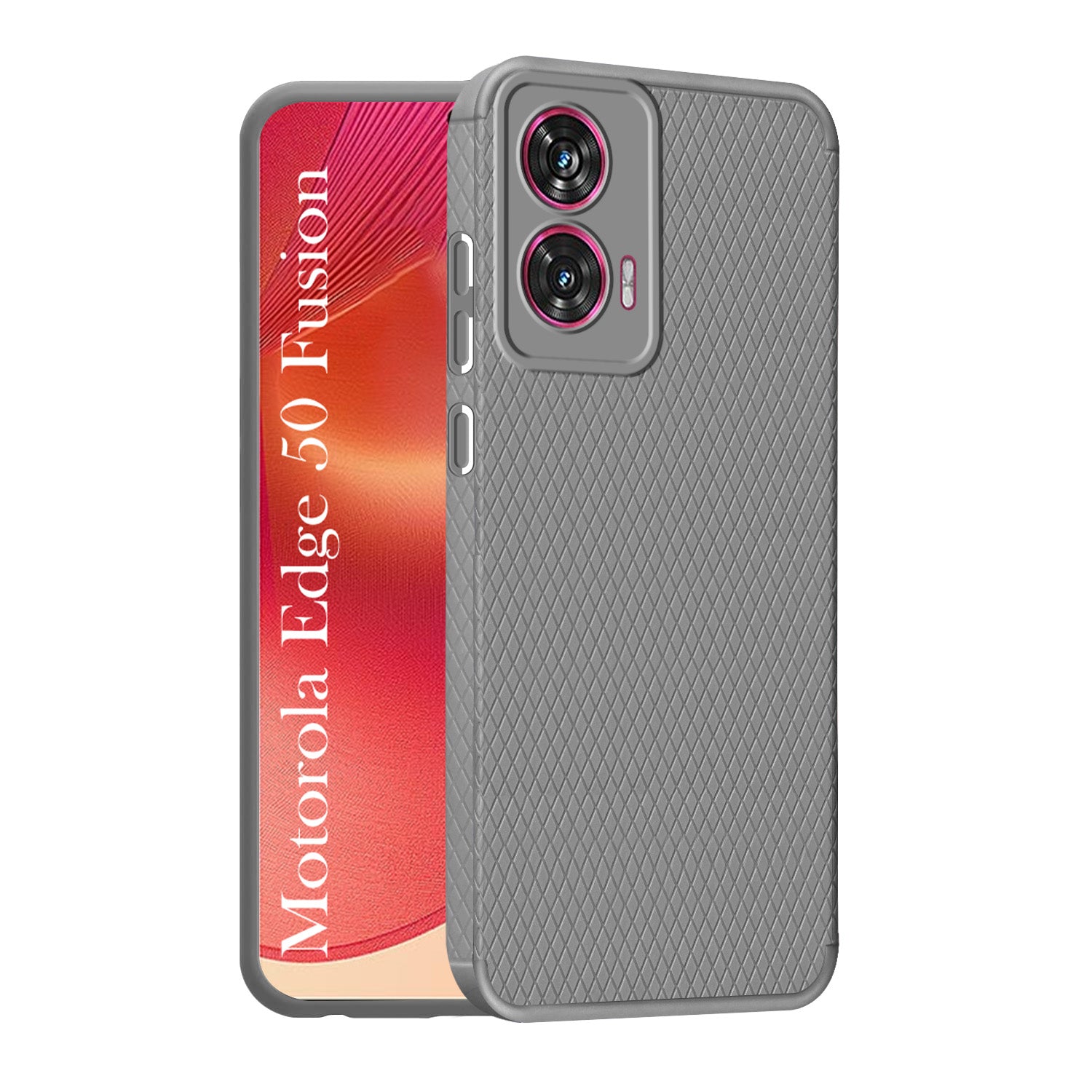 For Motorola Moto Edge 50 Fusion Back Cover Case (Liquid Silicone | Side Grip | Camera Protection)