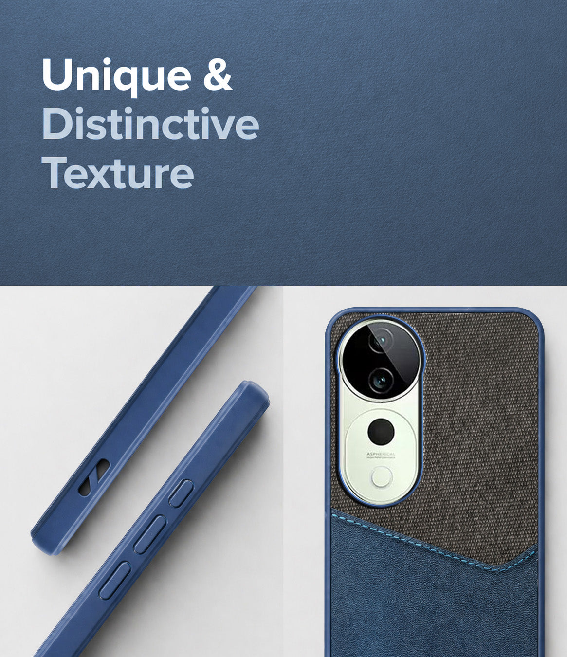 For Vivo T3 Ultra Back Cover Case (Dual PU Leather Stitch | Professional Minimalist | Soft and Flexible)