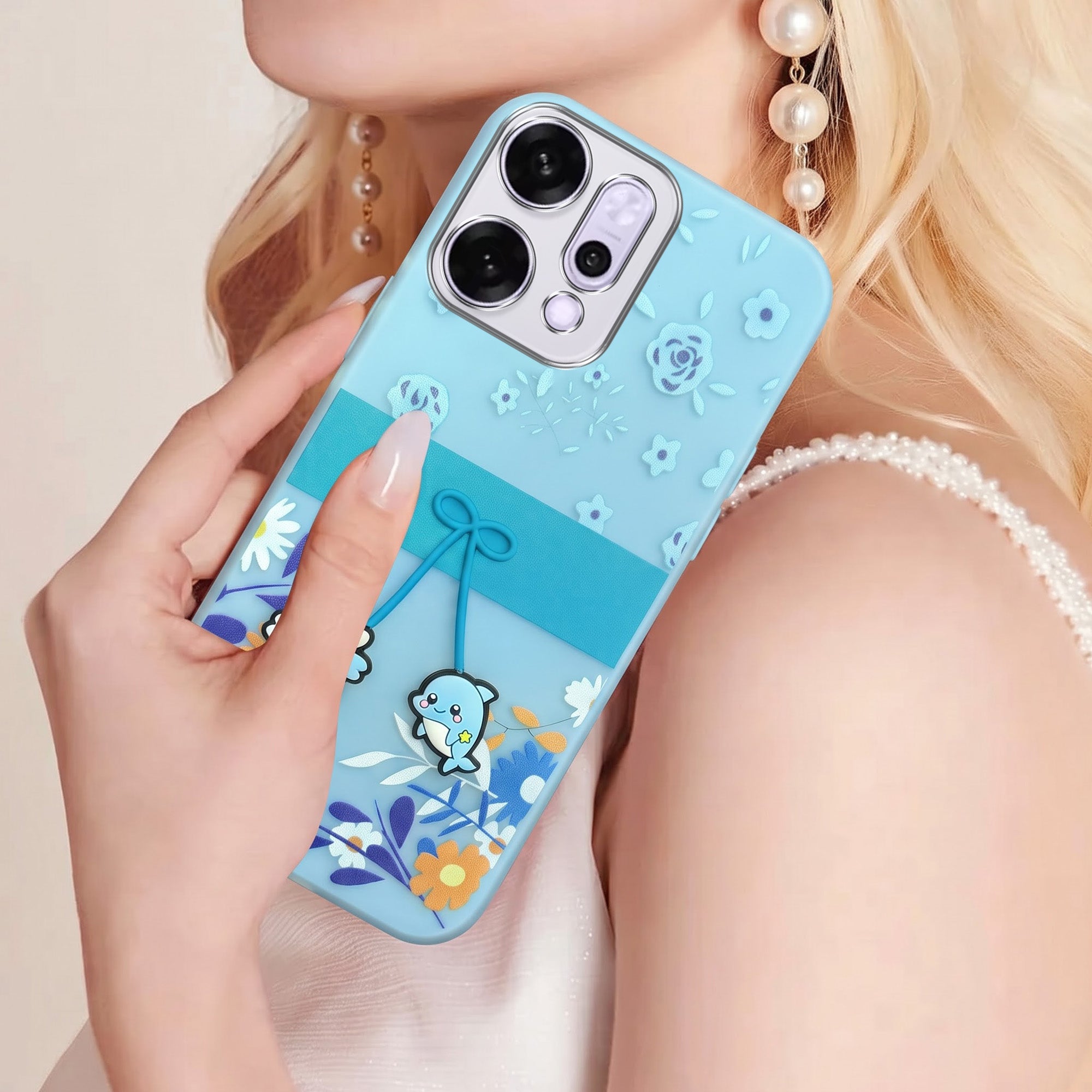 For Oppo Reno14 Pro 5G | Oppo Reno 14 Pro 5G Back Cover Case (3D Cute Cartoons | Hard Back Side Soft | Matte Premium Finish | HD Printing)