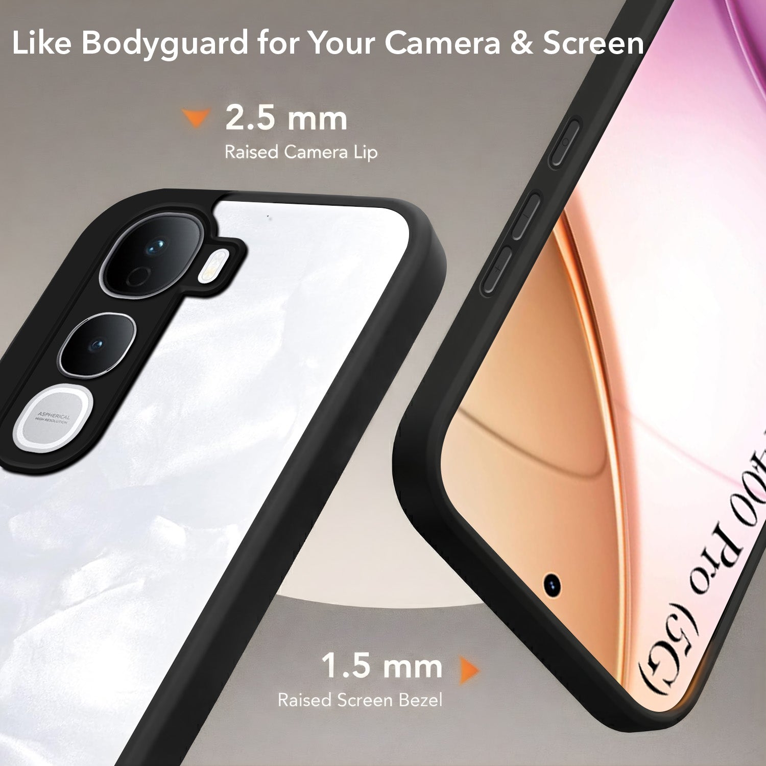 For Vivo Y400 Pro Back Cover Case (Built-in Stand | Lifetime Anti Yellow | Kickstand Shockproof | Camera Protection | MagSafe Compatible)