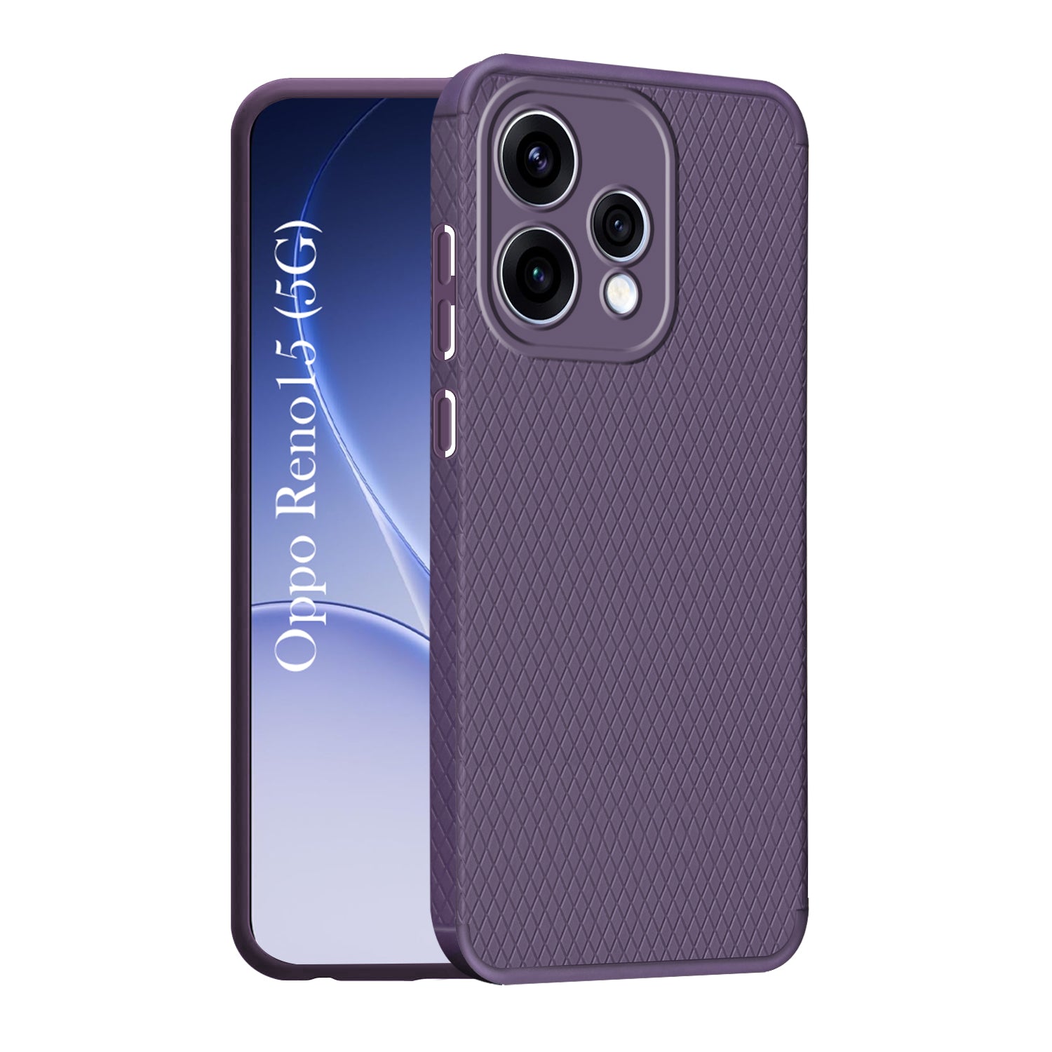 For Oppo Reno15 5G | Oppo Reno 15 5G Back Cover Case Liquid Silicone (Camera Protection | Side Grip Texture | Soft and Flexible)