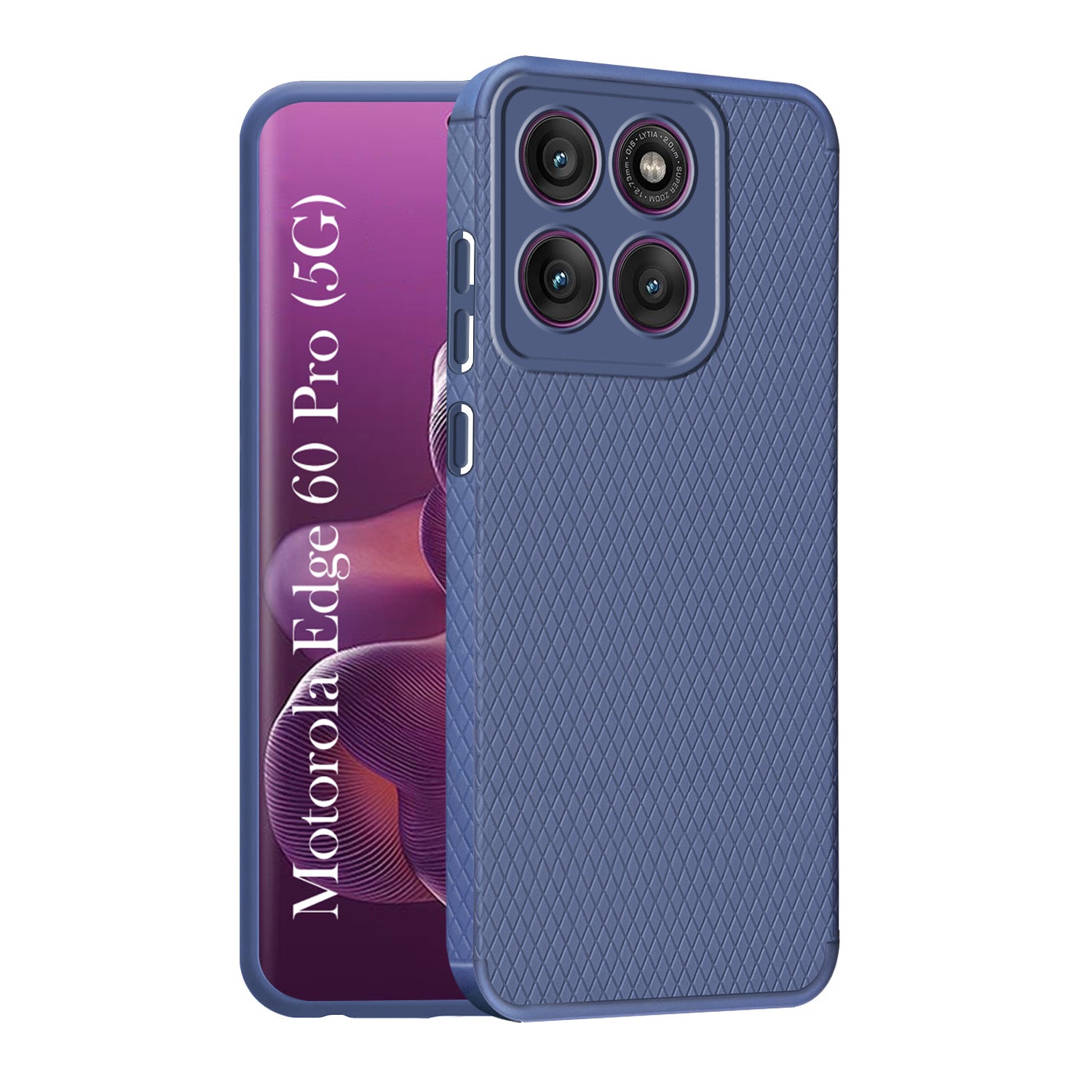 For Motorola Moto Edge 60 Pro Back Cover Case (Liquid Silicone | Side Grip | Camera Protection)