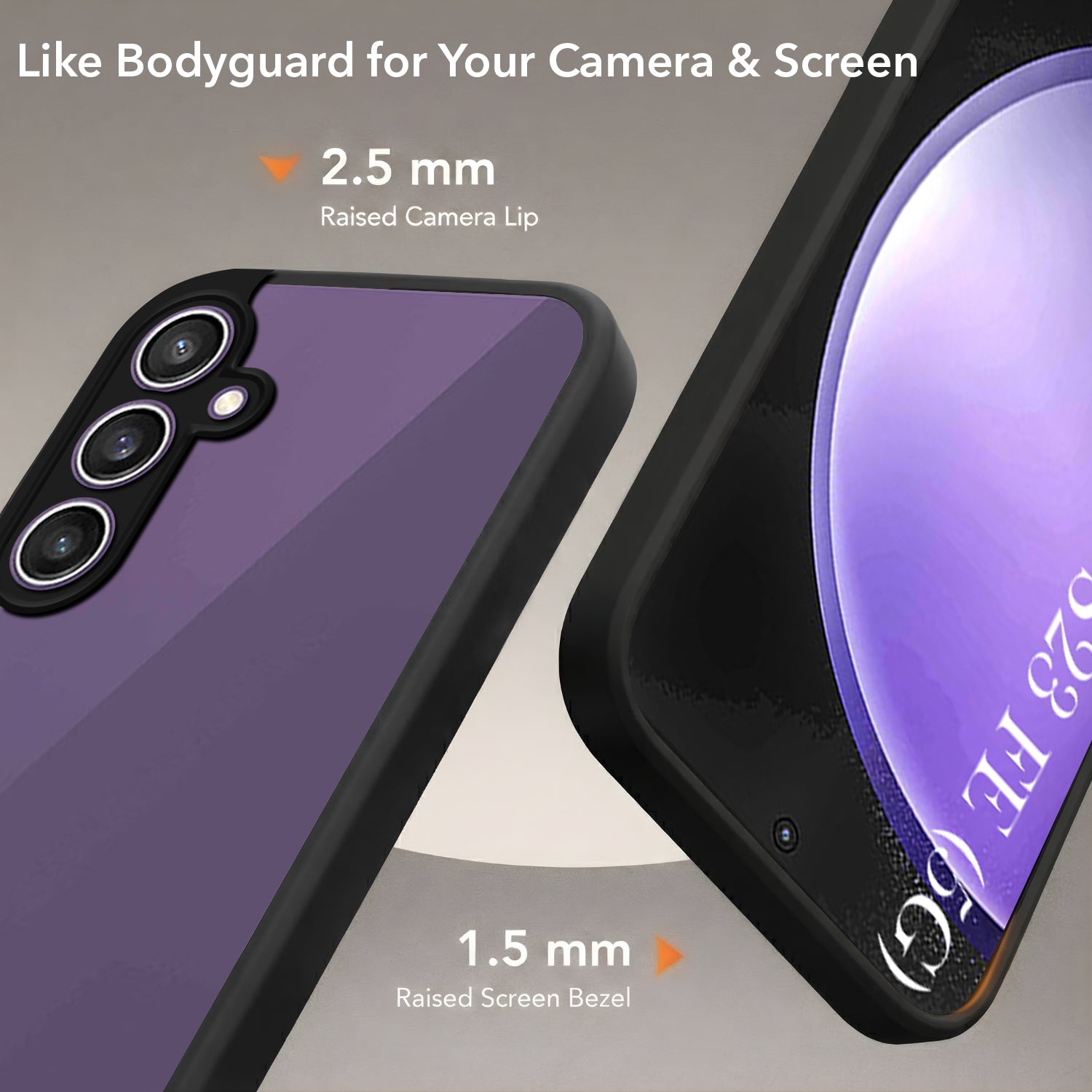 For Samsung Galaxy S23 FE 5G Back Cover Case (Built-in Stand | Lifetime Anti Yellow | Kickstand Shockproof | Camera Protection | MagSafe Compatible)
