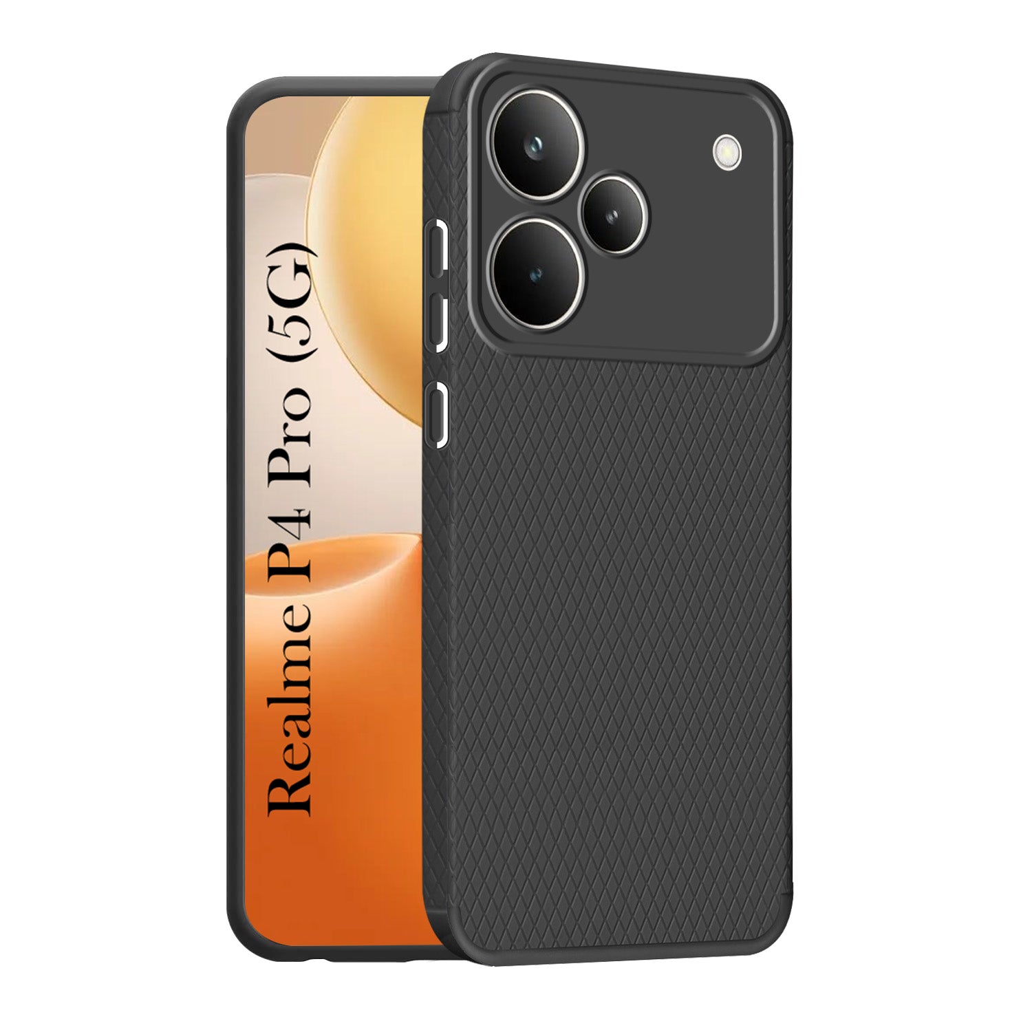 For Realme P4 Pro Back Cover Case Liquid Silicone (Camera Protection | Side Grip Texture | Soft and Flexible)