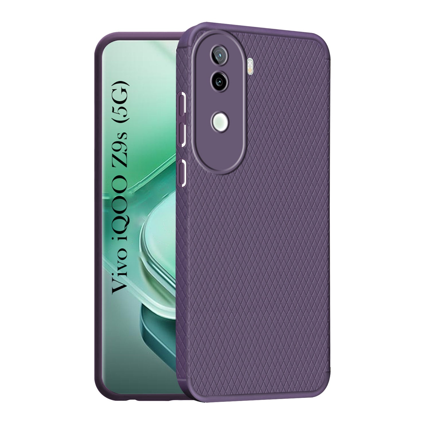 For Vivo iQOO Z9s Back Cover Case (Liquid Silicone | Side Grip | Camera Protection)
