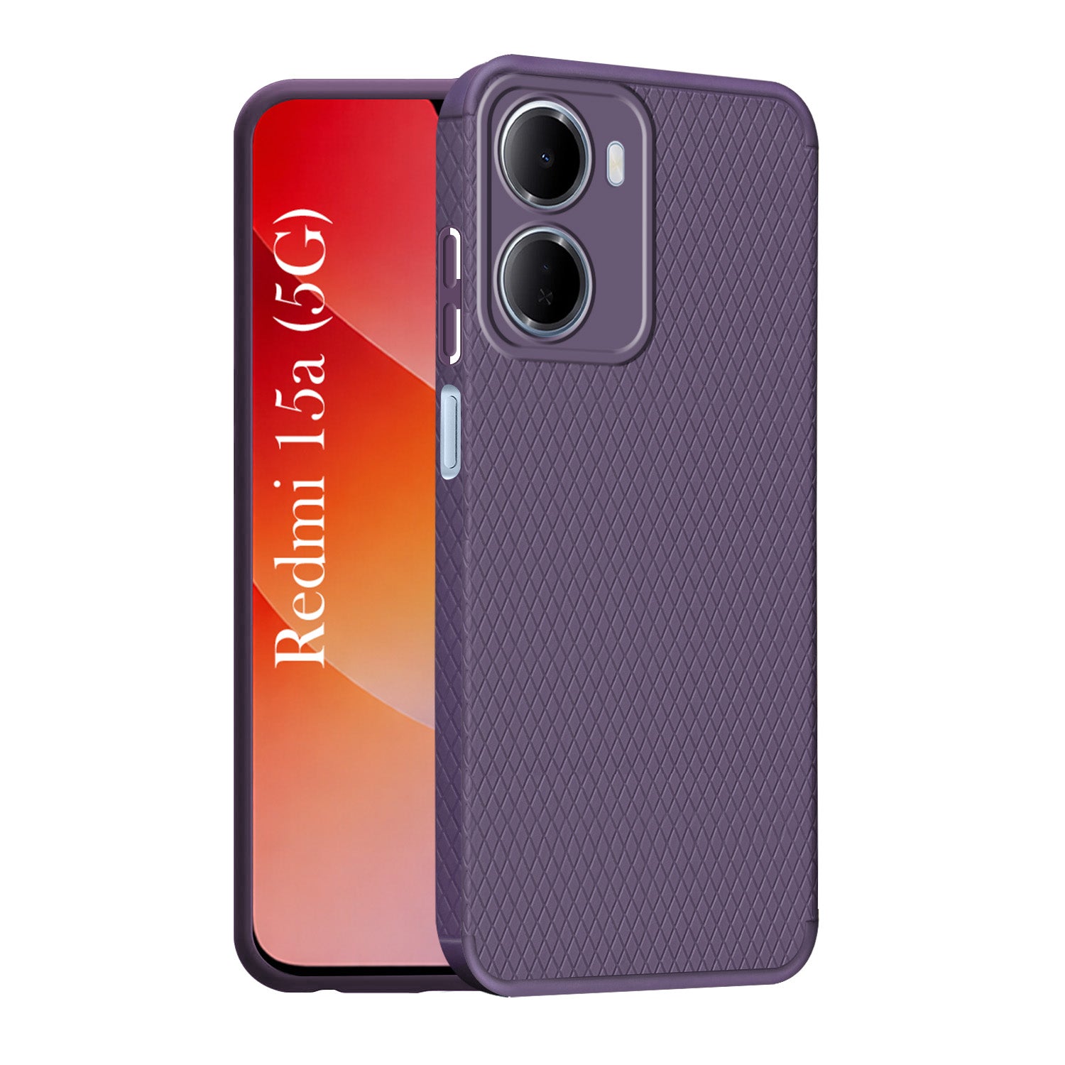 For Redmi 15A 5G Back Cover Case Liquid Silicone (Camera Protection | Side Grip Texture | Soft and Flexible)