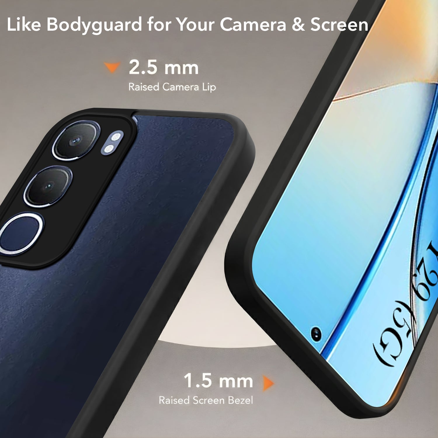 For Vivo Y29 Back Cover Case (Built-in Stand | Lifetime Anti Yellow | Kickstand Shockproof | Camera Protection | MagSafe Compatible)