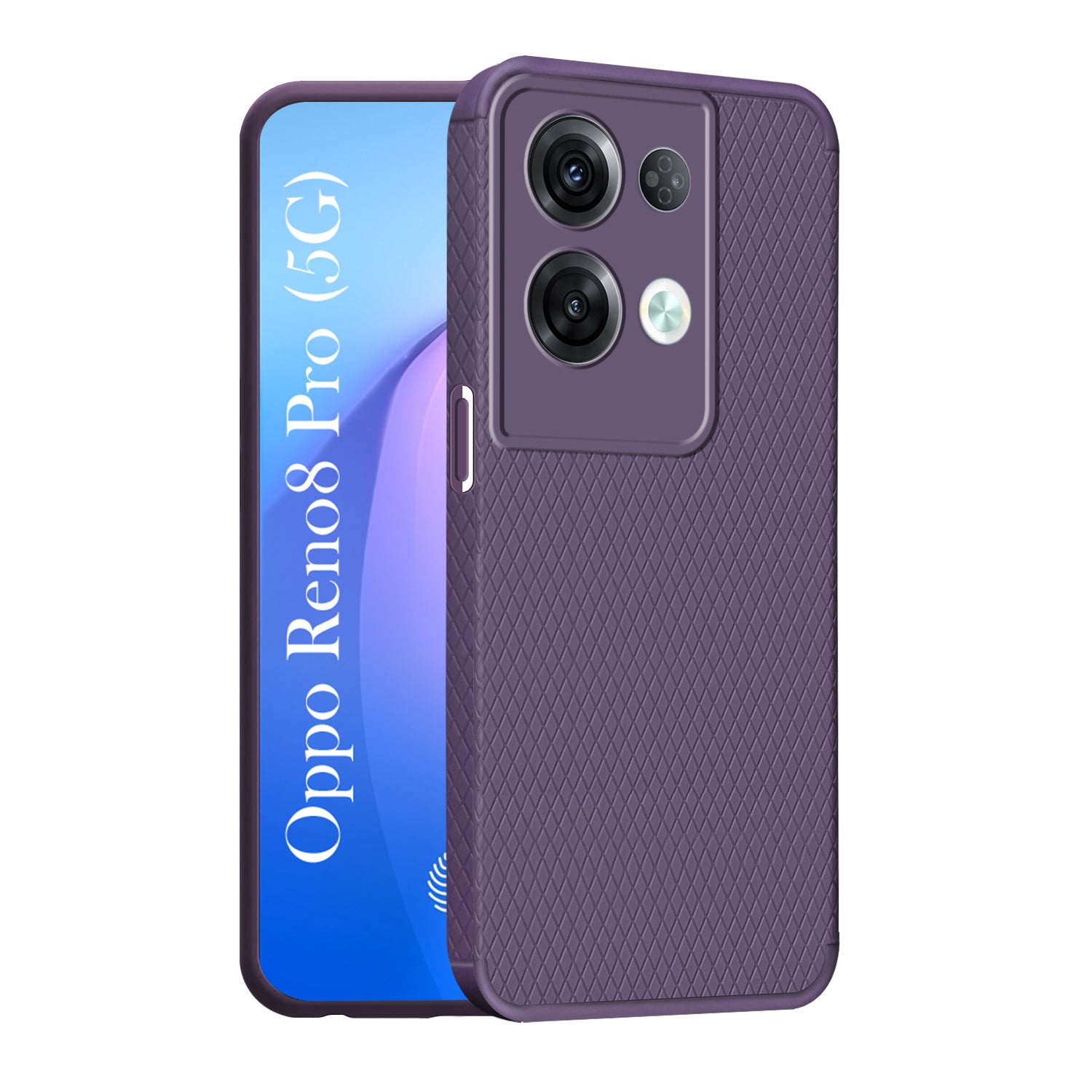 For Oppo Reno8 Pro 5G | Reno 8 Pro 5G Back Cover Case Liquid Silicone (Camera Protection | Side Grip Texture | Soft and Flexible)