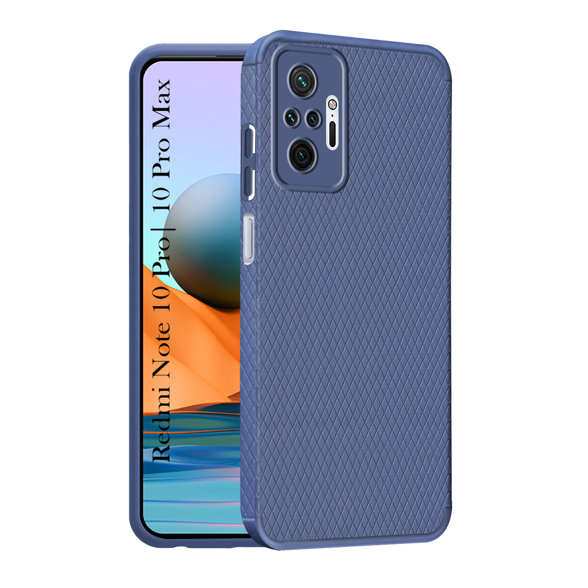 For Xiaomi Mi Redmi Note 10 Pro | 10 Pro Max Back Cover Case Max Liquid Silicone (Camera Protection | Side Grip Texture | Soft and Flexible)