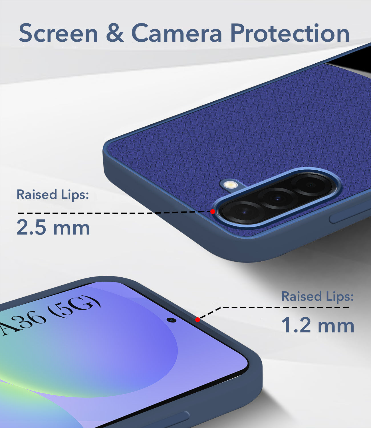 For Samsung Galaxy A36 5G Silicone Finish Back Cover Case (Premium Minimalist Professional Feel | Camera Protection Bump)