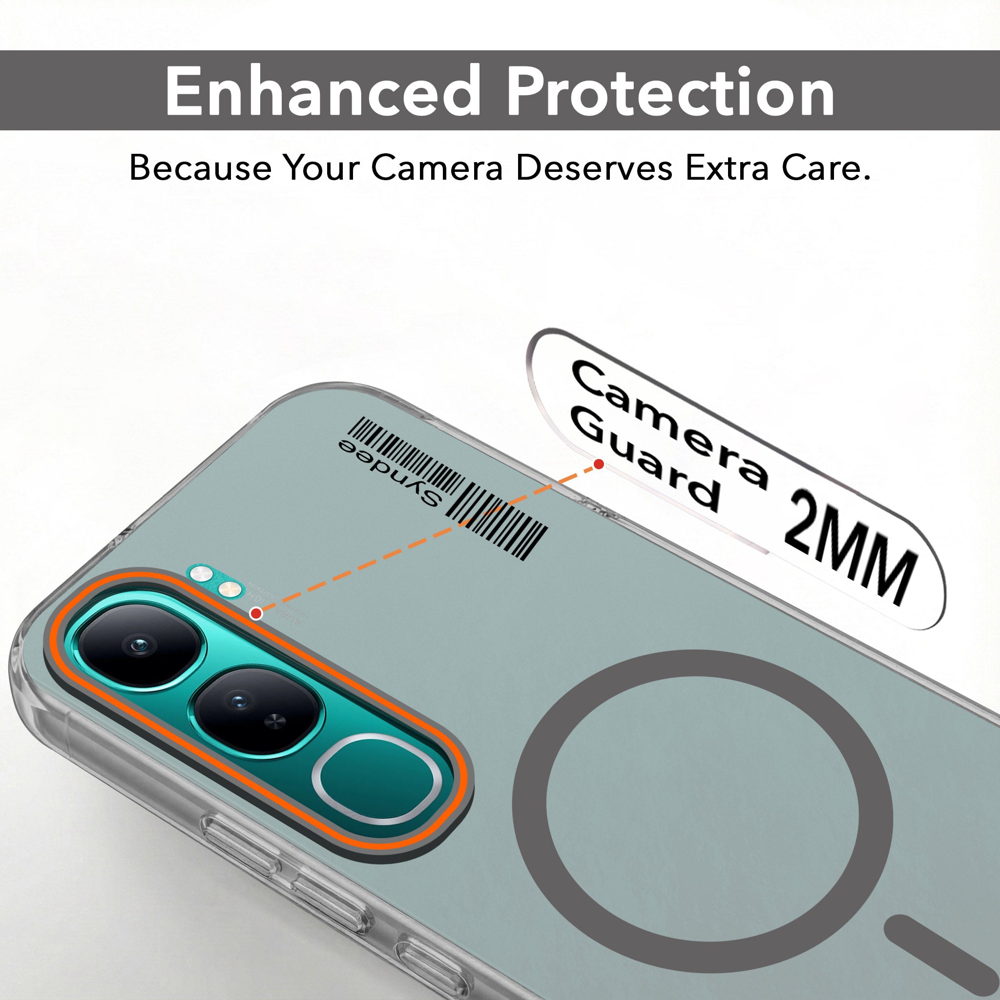 For Vivo Y300 Back Cover Case (Soft Touch | Camera Bump Protection | MagSafe Compatible | Matte Finish)