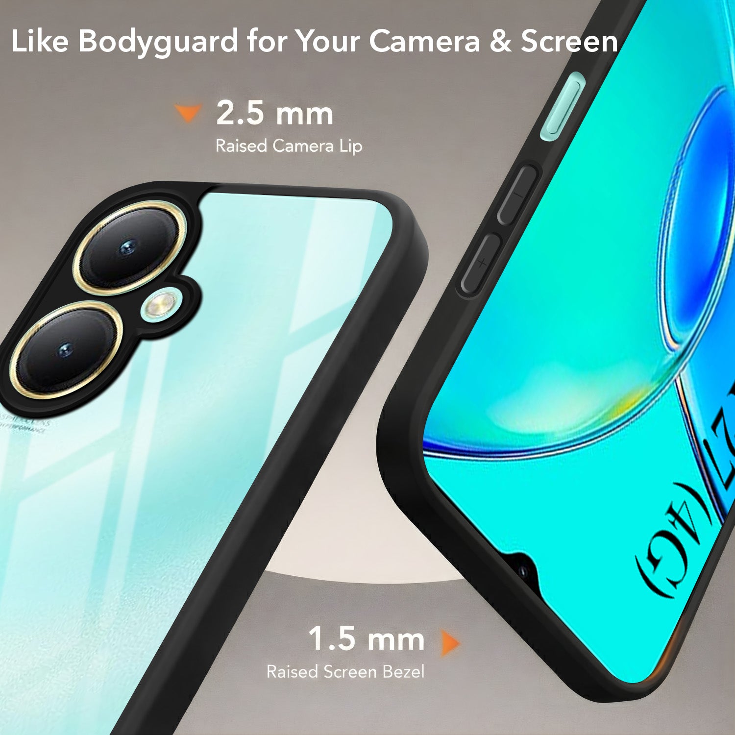 For Vivo Y27 Back Cover Case (Built-in Stand | Lifetime Anti Yellow | Kickstand Shockproof | Camera Protection | MagSafe Compatible)