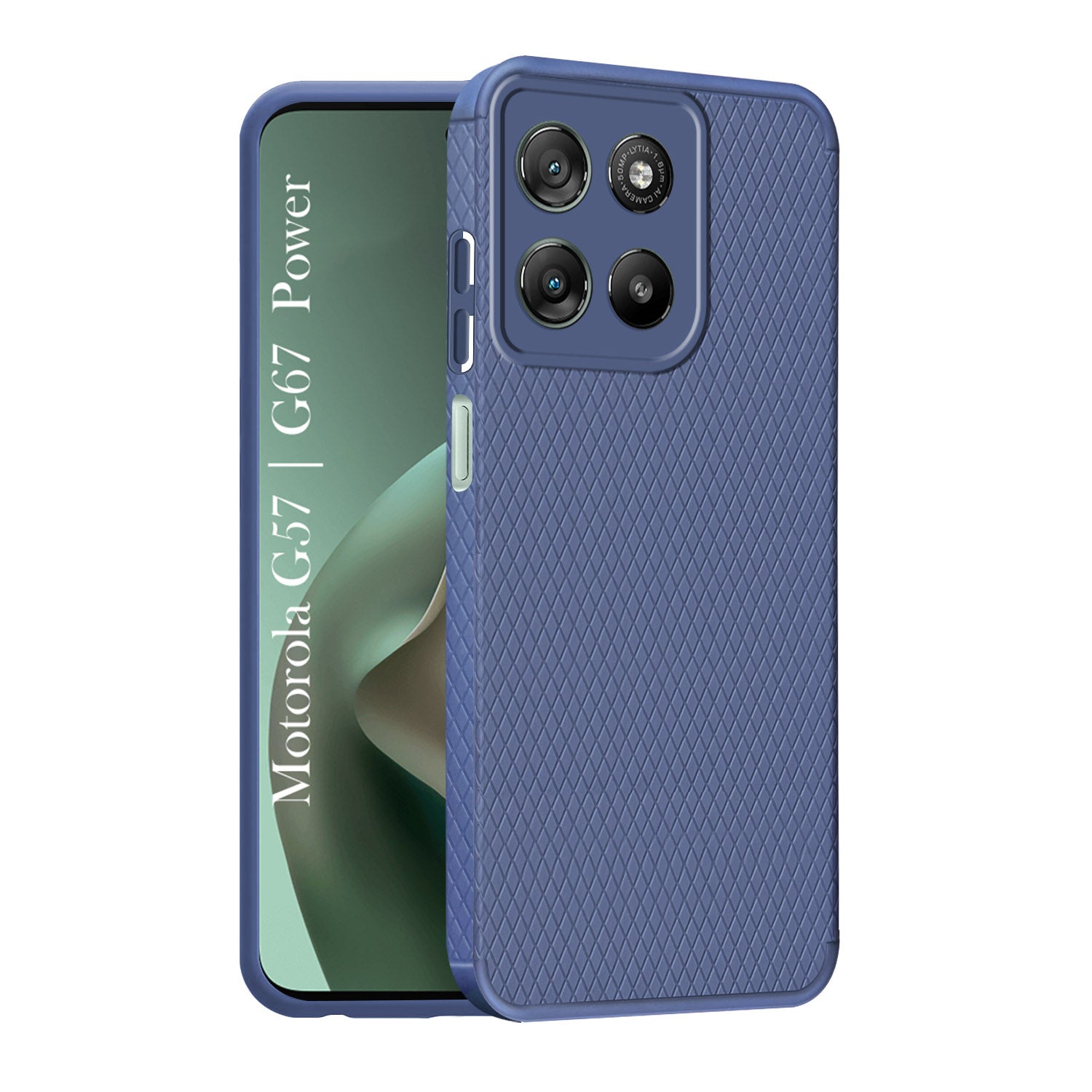 For Motorola Moto G67 Power | G57 Power Back Cover Case Liquid Silicone (Camera Protection | Side Grip Texture | Soft and Flexible)