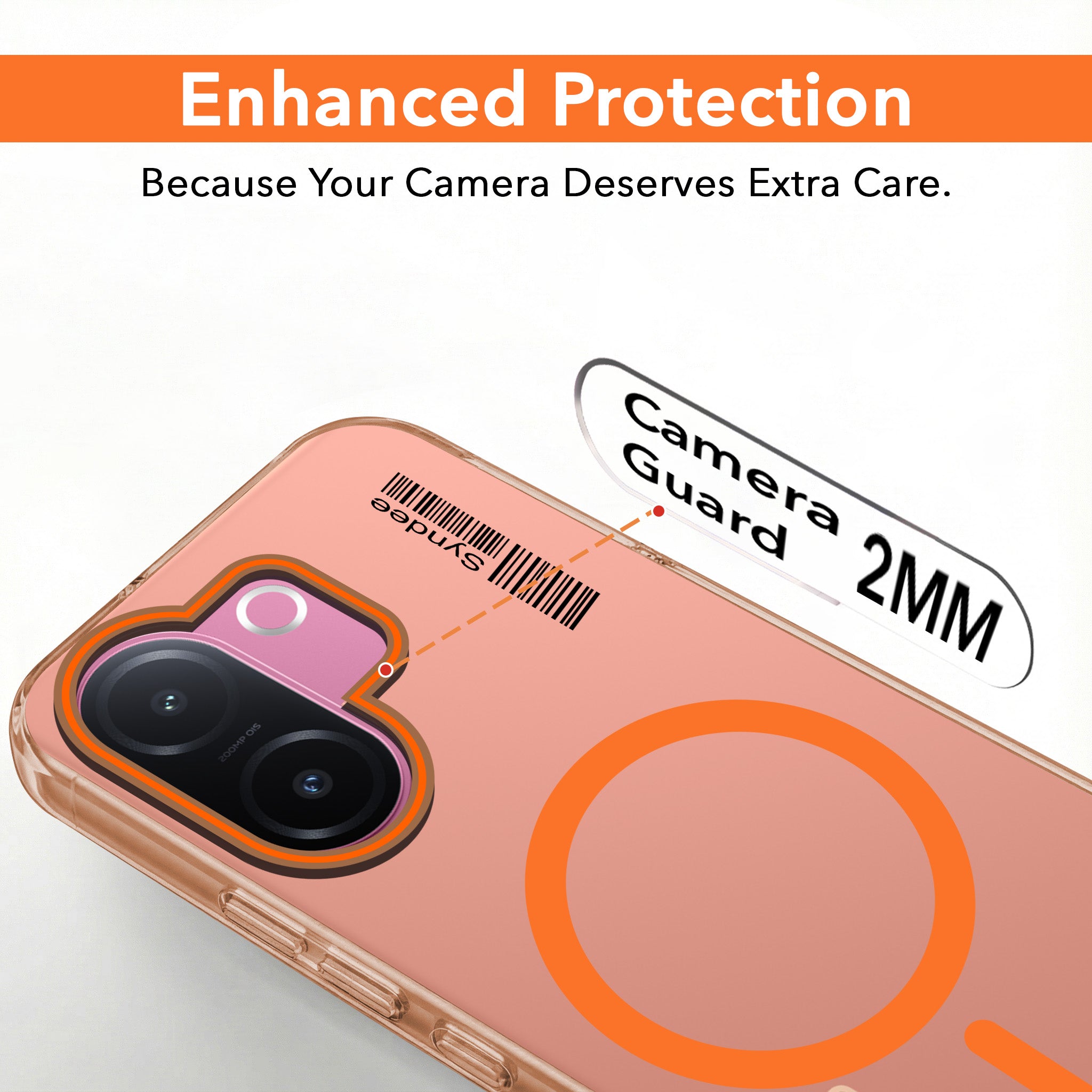 For Vivo V60e Back Cover Case (Soft Touch | Camera Bump Protection | MagSafe Compatible | Matte Finish)