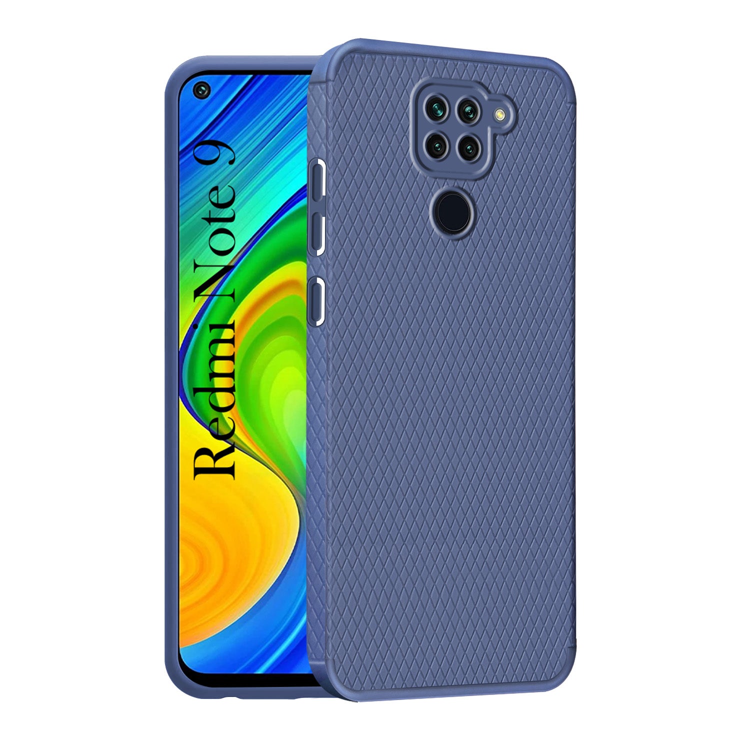 For Xiaomi Mi Redmi Note 9 Back Cover Case Liquid Silicone (Camera Protection | Side Grip Texture | Soft and Flexible)