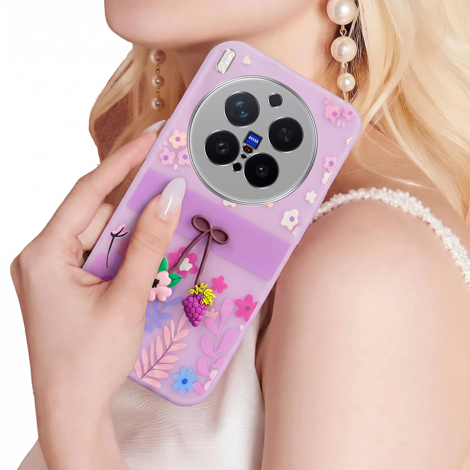 For Vivo X300 Pro Back Cover Case (3D Cute Cartoons | Hard Back Side Soft | Matte Premium Finish | HD Printing) (Copy)