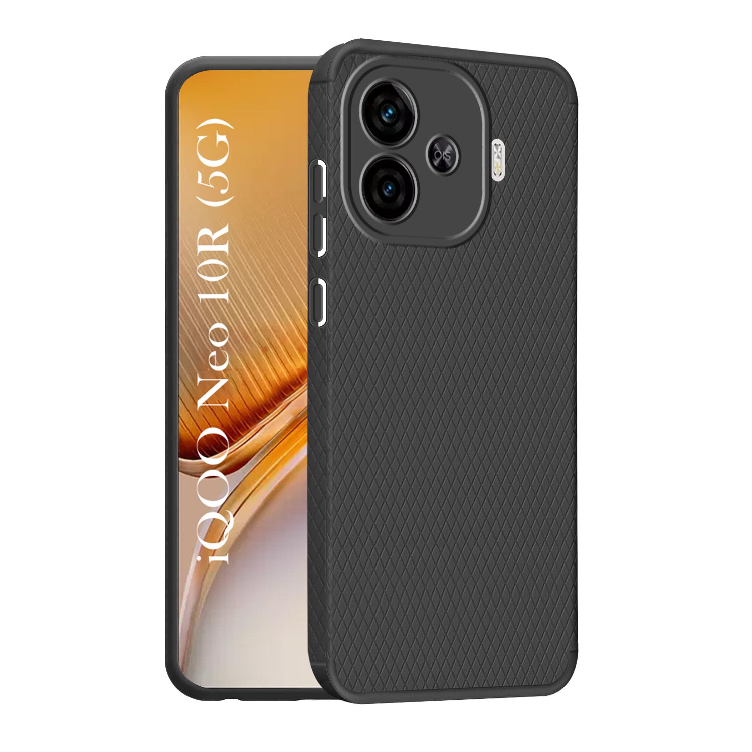 For Vivo iQOO Neo 10R Back Cover Case Liquid Silicone (Camera Protection | Side Grip Texture | Soft and Flexible)