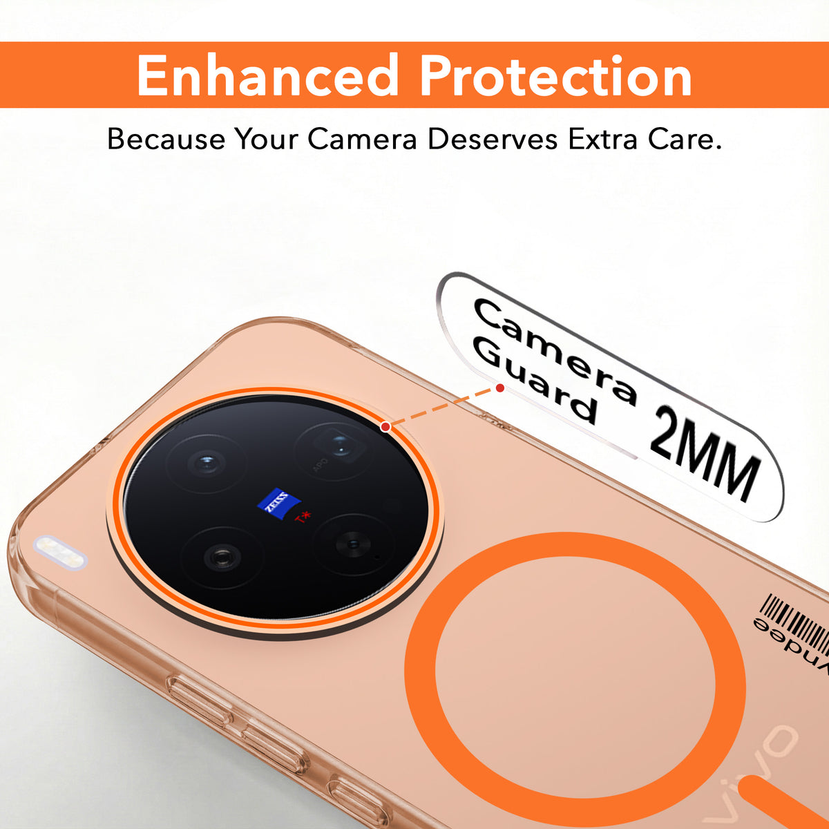 For Vivo X300 5G Back Cover Case (Soft Touch | Camera Bump Protection | MagSafe Compatible | Matte Finish)
