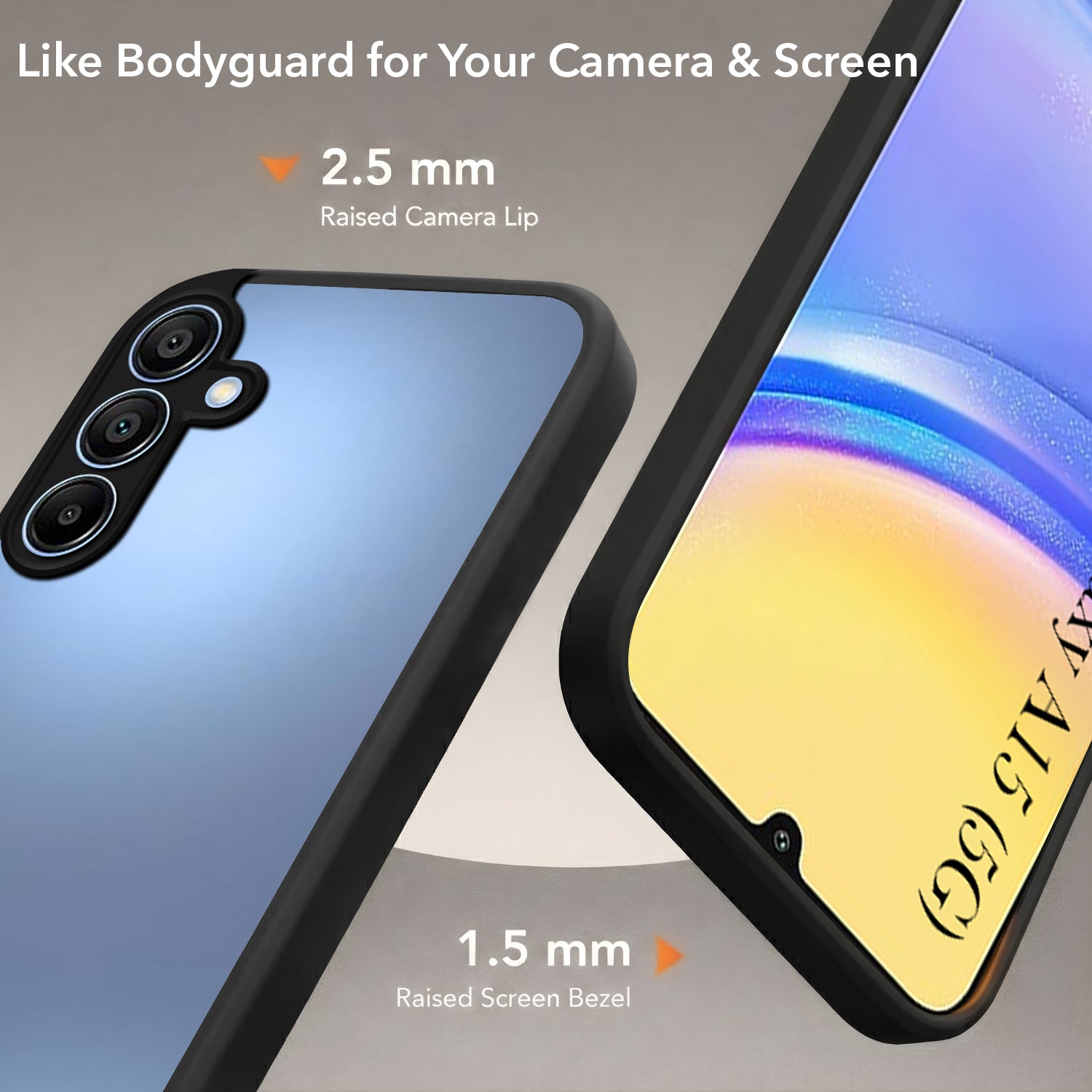 For Samsung Galaxy A15 5G Back Cover Case (Built-in Stand | Lifetime Anti Yellow | Kickstand Shockproof | Camera Protection | MagSafe Compatible)