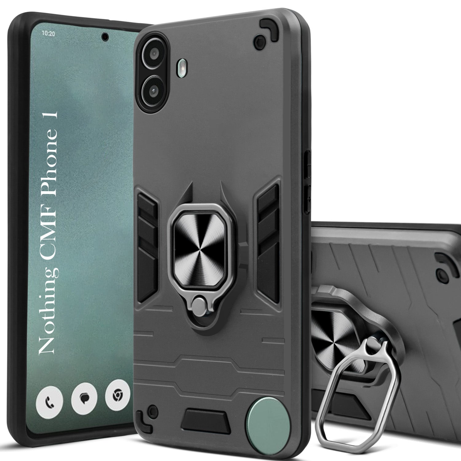 For Nothing CMF Phone 1 Back Cover Case (Shockproof Polycarbonate Dual Layer Hybrid Armor)