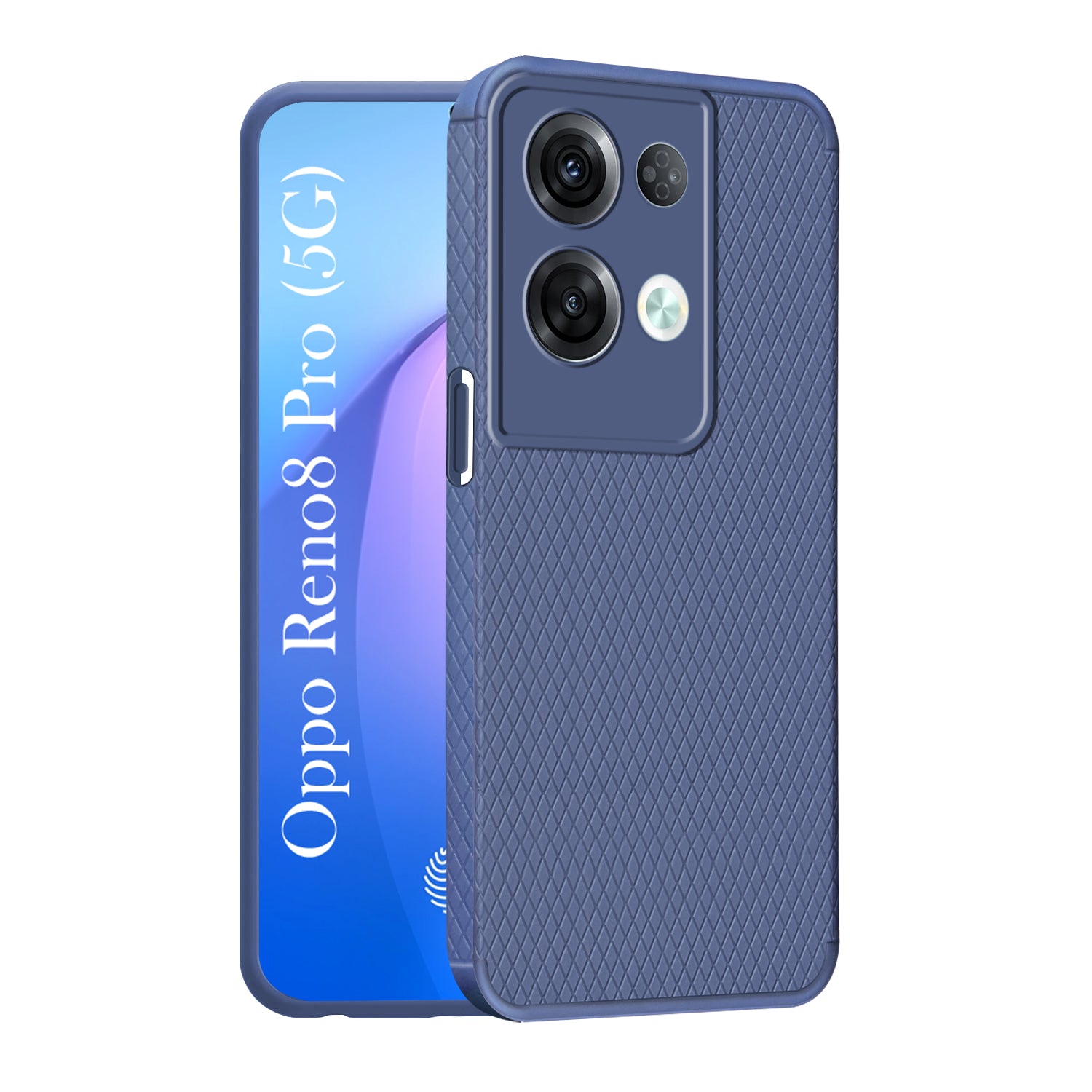 For Oppo Reno8 Pro 5G | Reno 8 Pro 5G Back Cover Case Liquid Silicone (Camera Protection | Side Grip Texture | Soft and Flexible)
