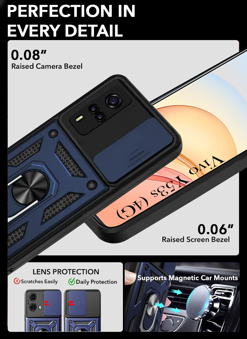 For Vivo Y53s 4G Back Cover Case (Hybrid Armor Polycarbonate)