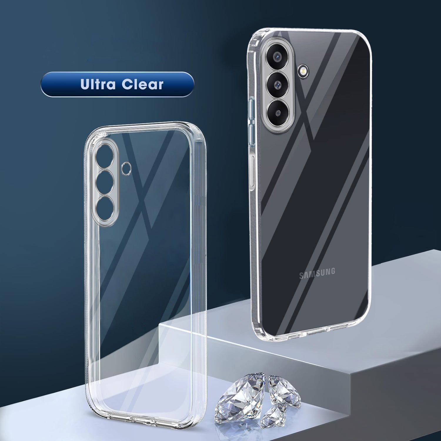 For Samsung Galaxy F70 Pro 5G Back Cover Case Silicone (Clear Shockproof Case with Camera Protection | Soft and Flexible | Transparent)