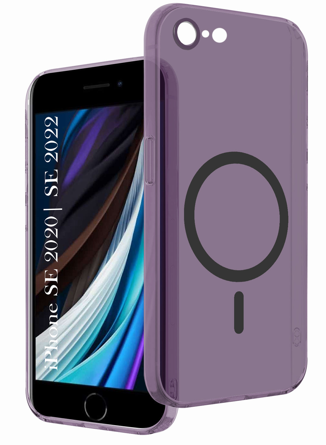 For iPhone SE 2020 | SE 2022 Back Cover Case (Frosted Matte Feel | MagSafe Compatible Wireless Charging | Polycarbonate Material)