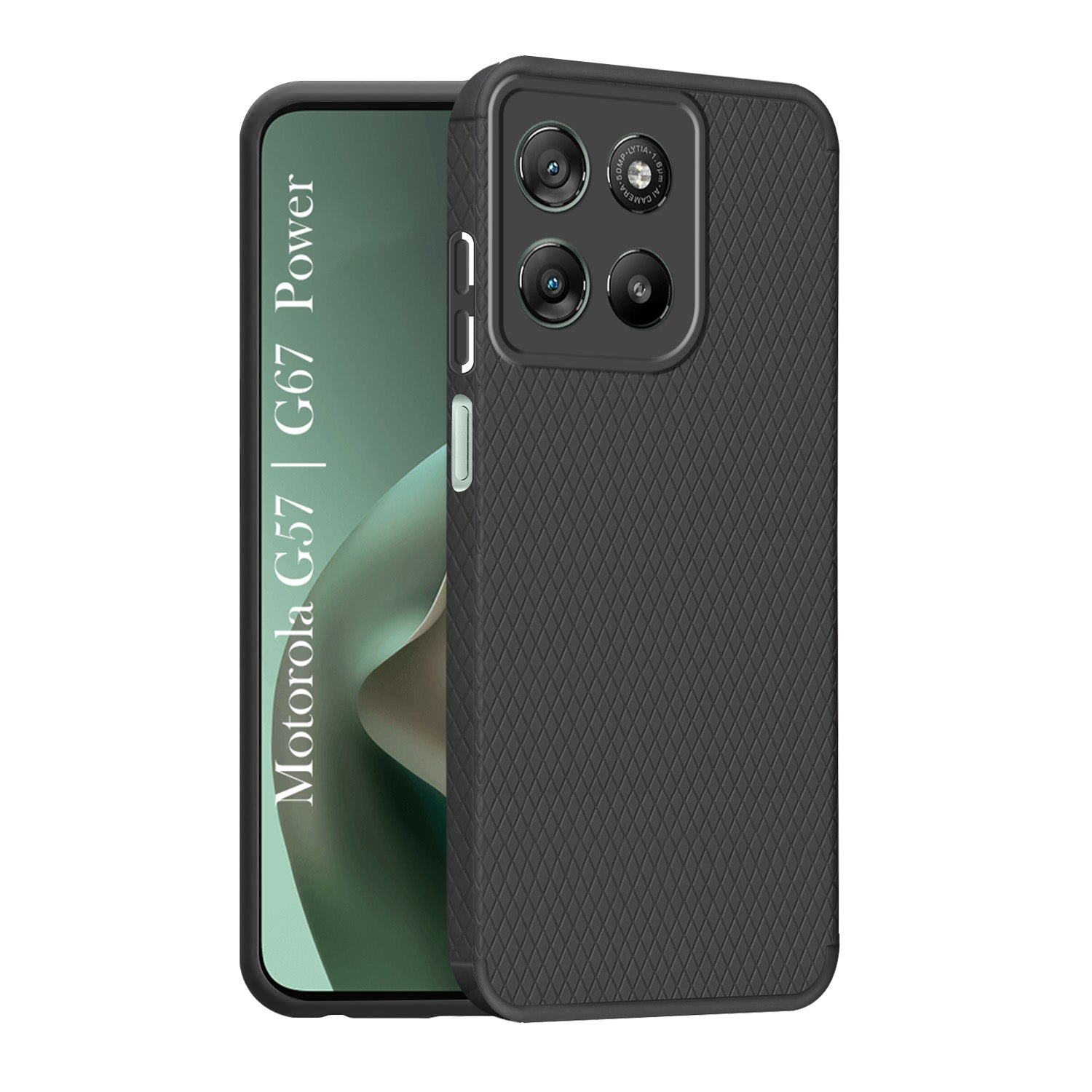 For Motorola Moto G67 Power | G57 Power Back Cover Case Liquid Silicone (Camera Protection | Side Grip Texture | Soft and Flexible)