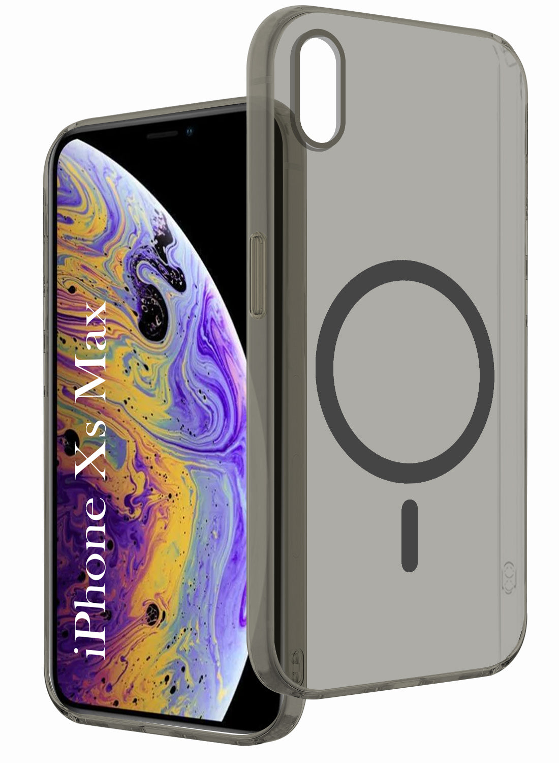 For Apple iPhone Xs Max Back Cover Case (Frosted Matte Feel | MagSafe Compatible Wireless Charging | Polycarbonate Material)
