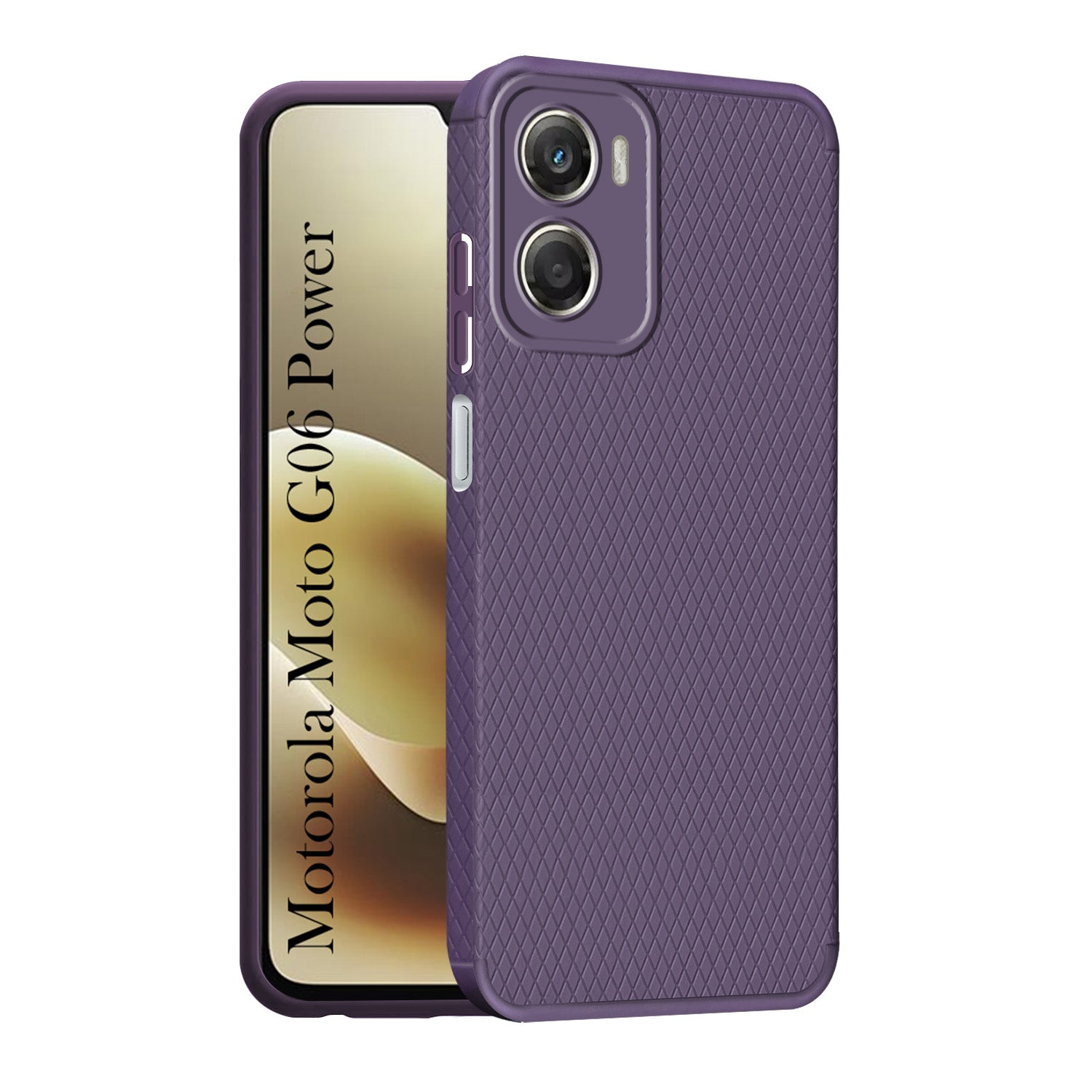 For Motorola Moto G06 Power Back Cover Case Liquid Silicone (Camera Protection | Side Grip Texture | Soft and Flexible)