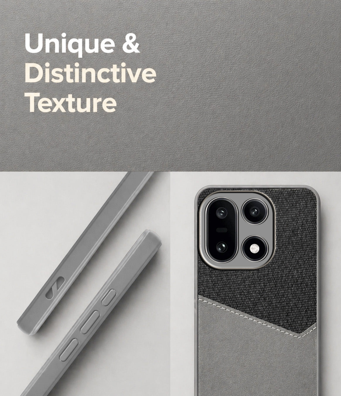 For OnePlus 15 5G Back Cover Case (Dual PU Leather Stitch | Professional Minimalist | Soft and Flexible)
