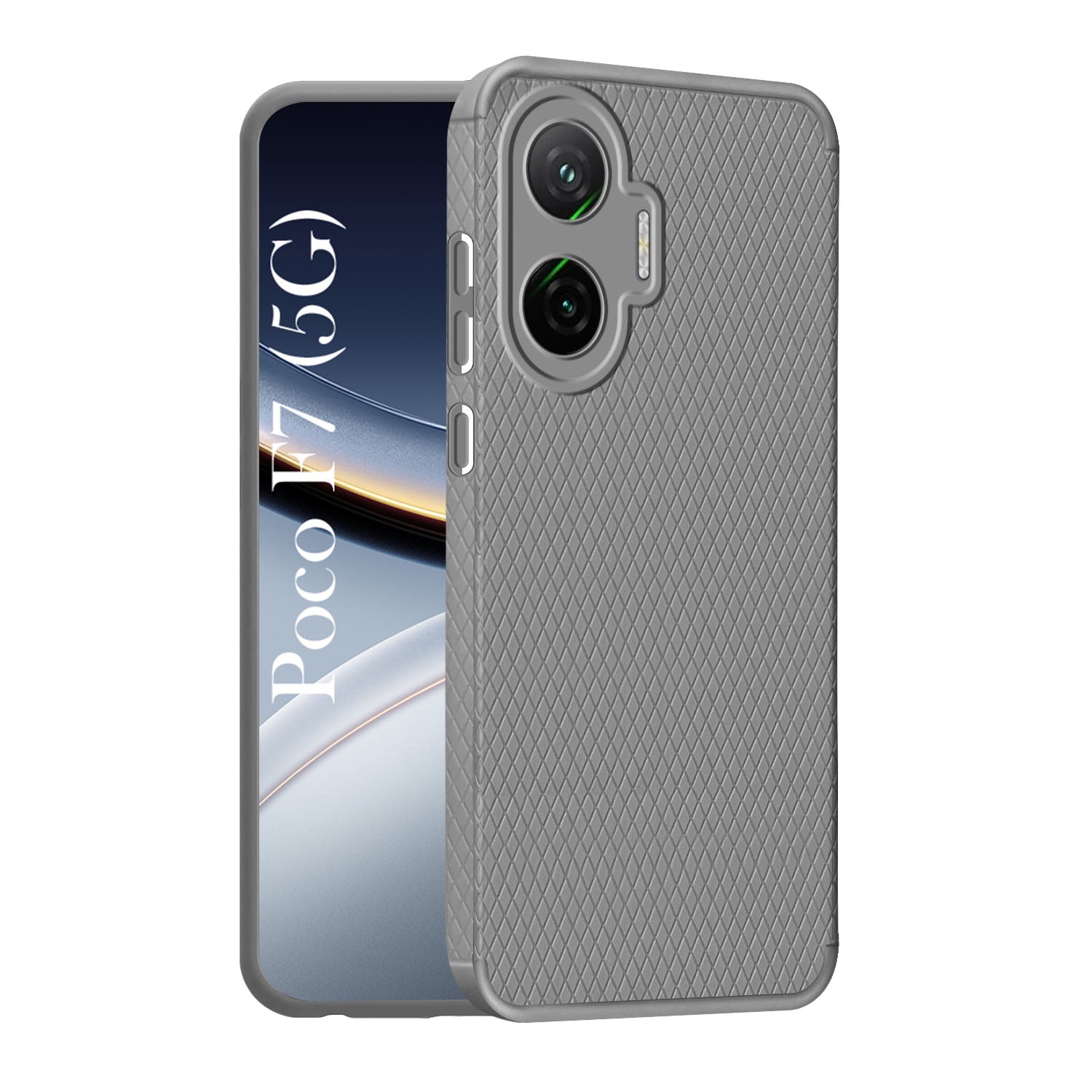 For Xiaomi Poco F7 5G Back Cover Case (Liquid Silicone | Side Grip | Camera Protection)