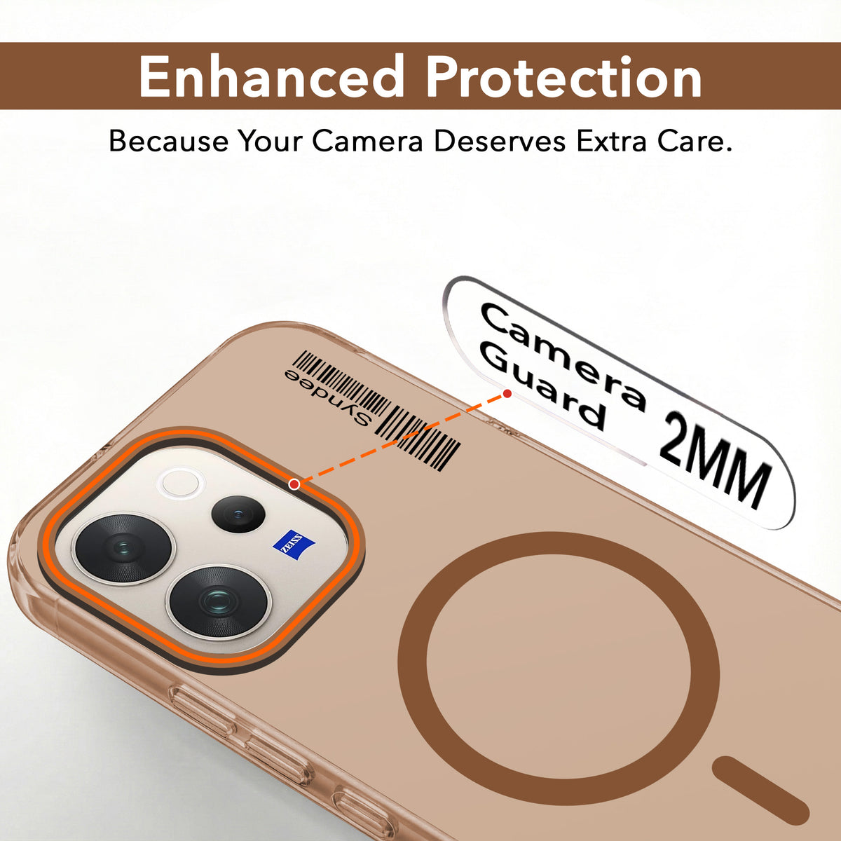 For Vivo V70 | Vivo V70 Elite 5G Back Cover Case (Soft Touch | Camera Bump Protection | MagSafe Compatible | Matte Finish)